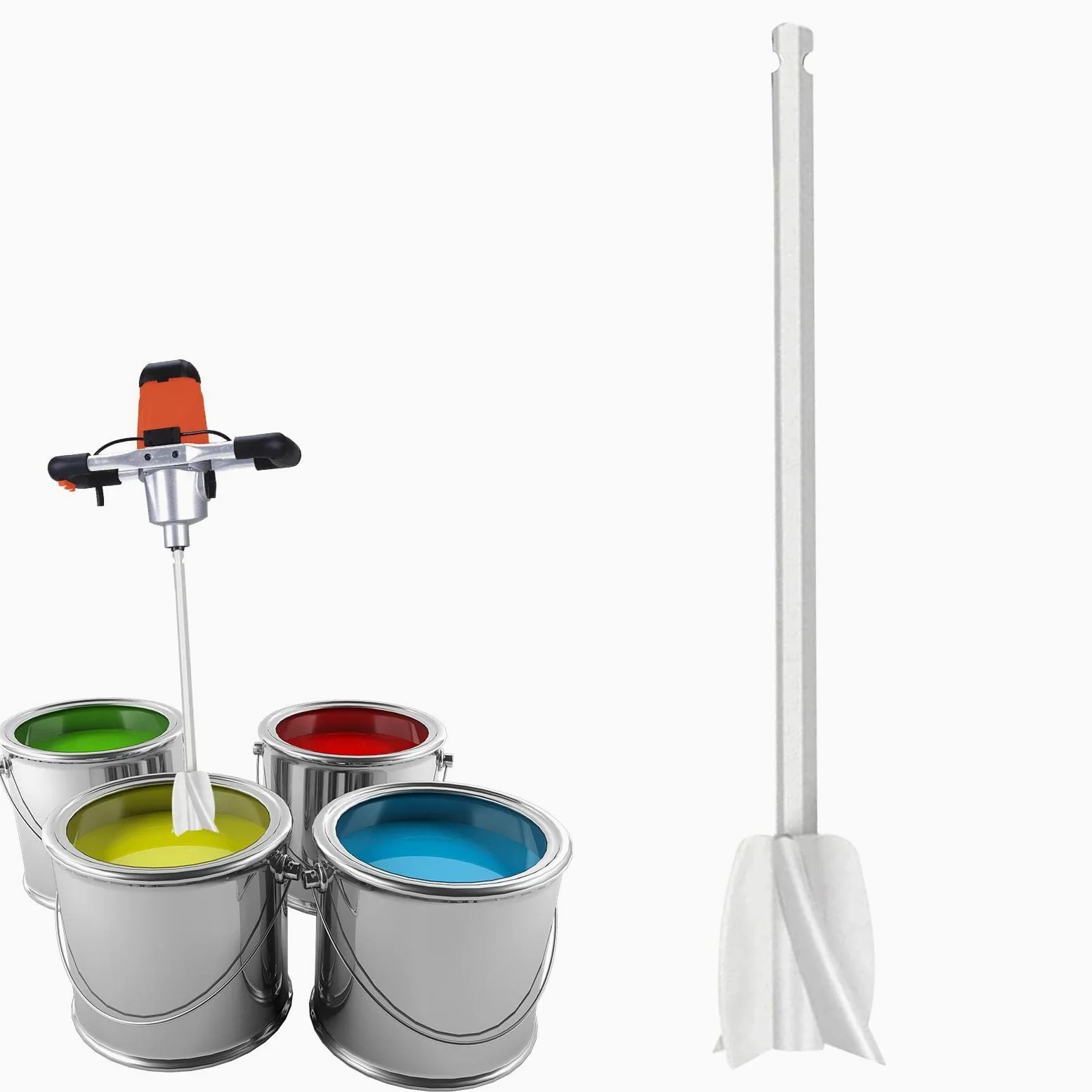 Taladro epoxi - Pala mezcladora de resina, paleta mezcladora epoxi | Accesorios de mezcla epoxi portátil, agitador de pintura reutilizable, paleta mezcladora de resina de barro, paleta mezcladora para