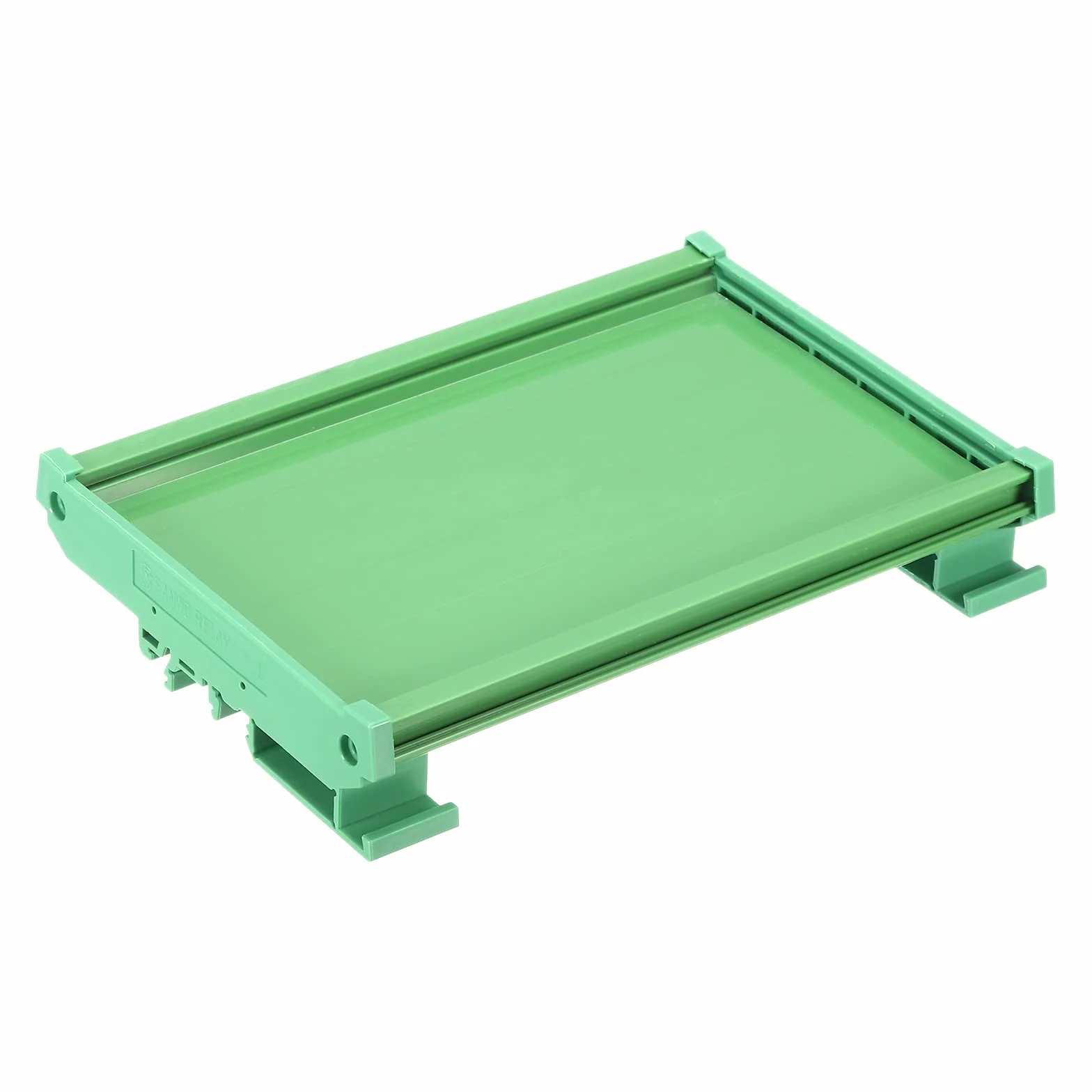 sourcing map PCB DIN Carril Montaje Portador, Circuito Placa Montaje Soporte 100x160mm Verde