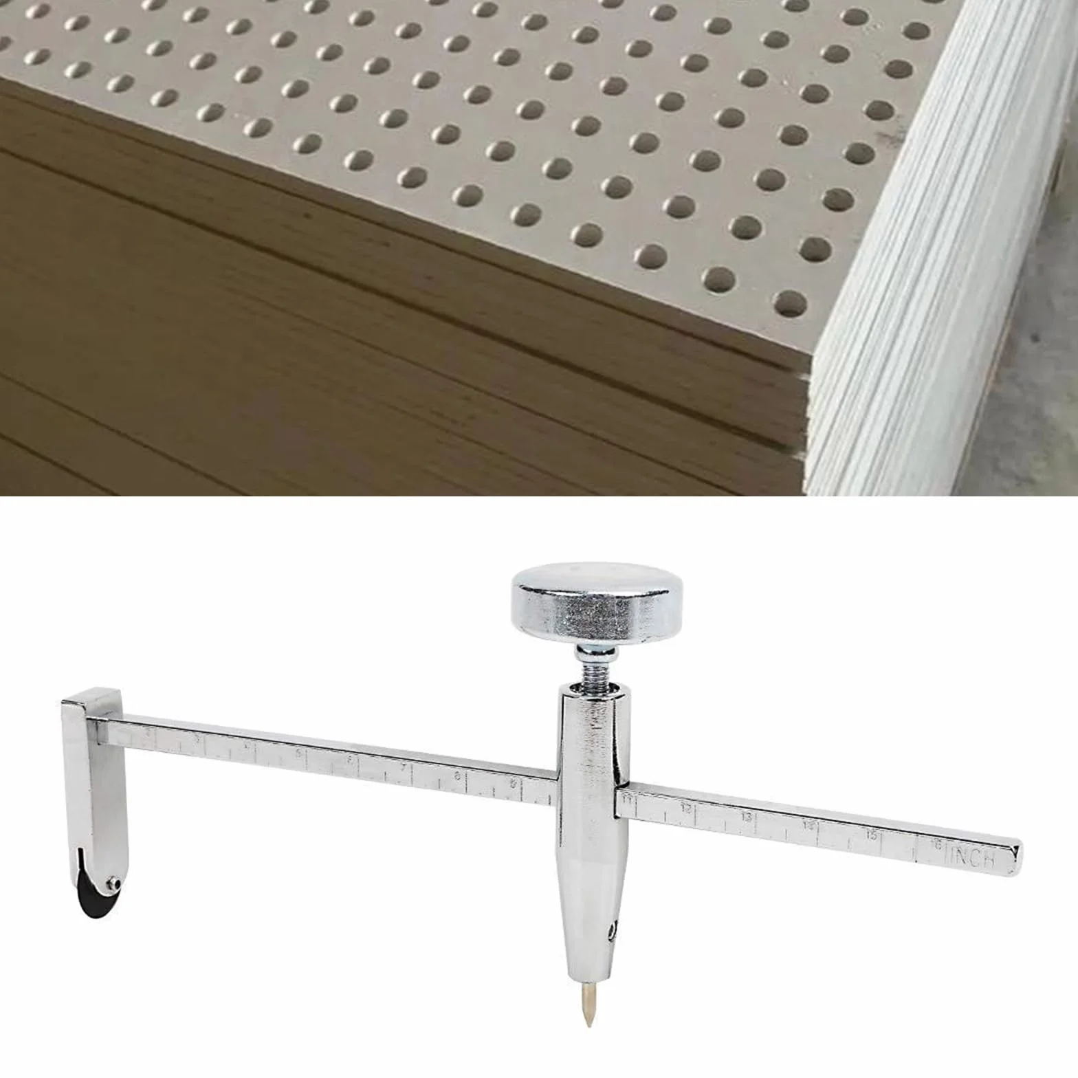 Herramienta de perforación ligera de múltiples materiales con mango antideslizante para placas de yeso, madera, manualidades, fácil instalación, herramienta de taladro precisa para placas de yeso