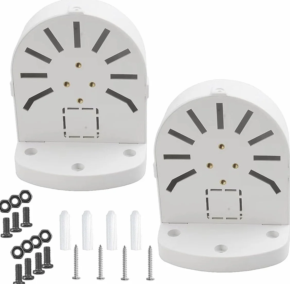 2 cajas de unión para cámara de cúpula de seguridad, soporte para cámara de vigilancia IP CCTV, soporte para cámaras de vigilancia IP, plástico ABS para interiores y exteriores