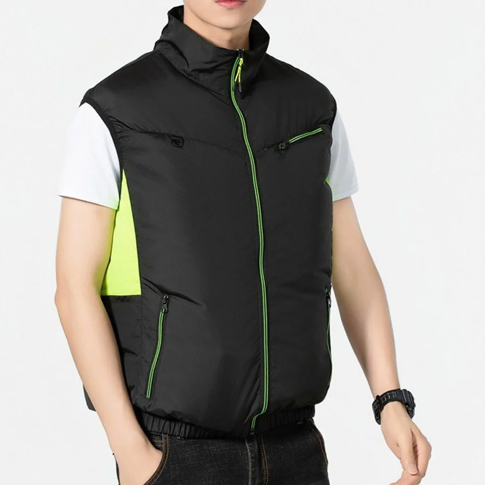 Chaleco De Refrigeración con Ventiladores De Aire Acondicionado para Hombres Y Mujeres, Chaleco Ligero De Secado Rápido con Ventilador De Refrigeración, Ropa De Trabajo para Viajes