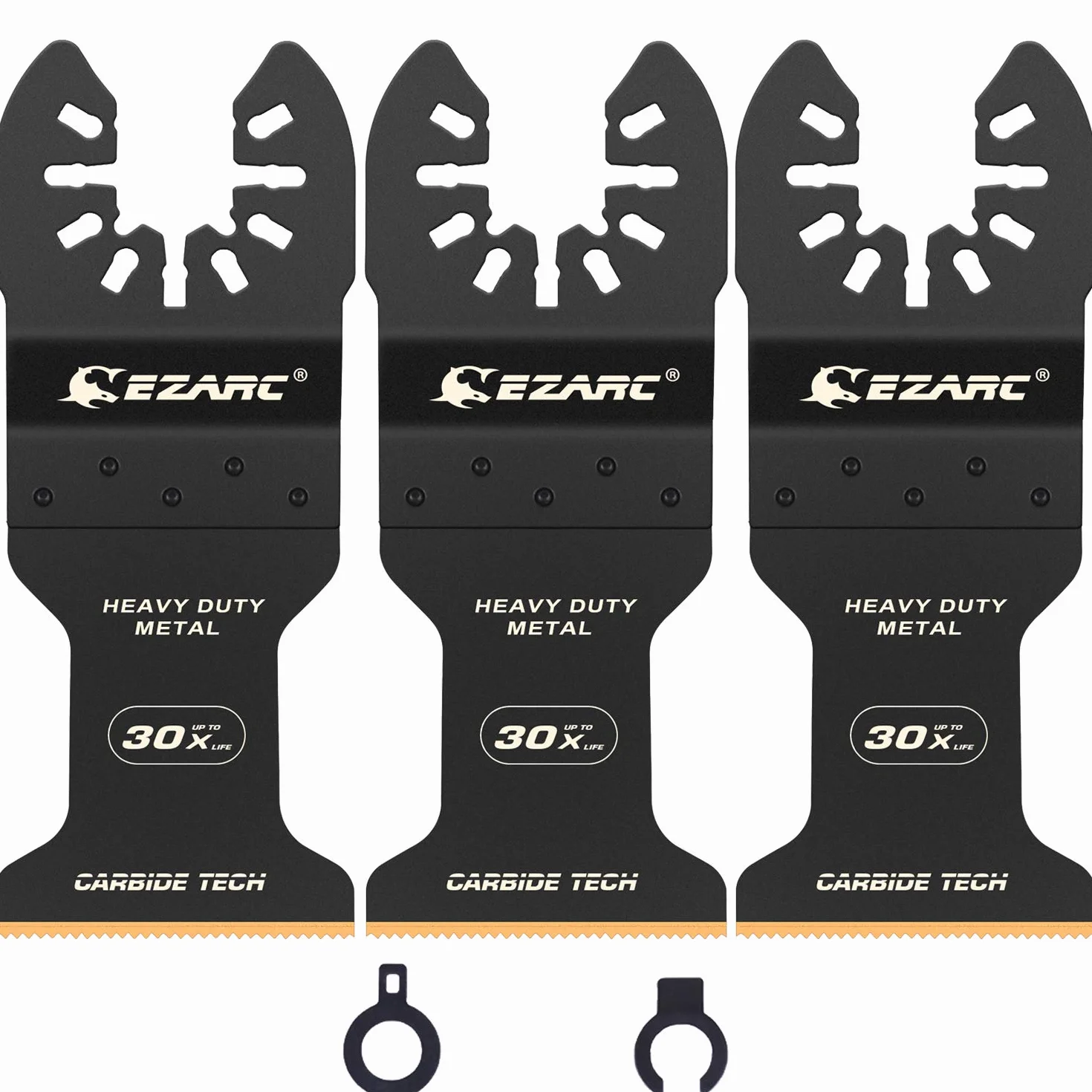 EZARC Cuchillas Oscilantes Multiherramienta de Carburo para Ideal para Metal, Clavos, Pernos y Tornillos, 3 Piezas
