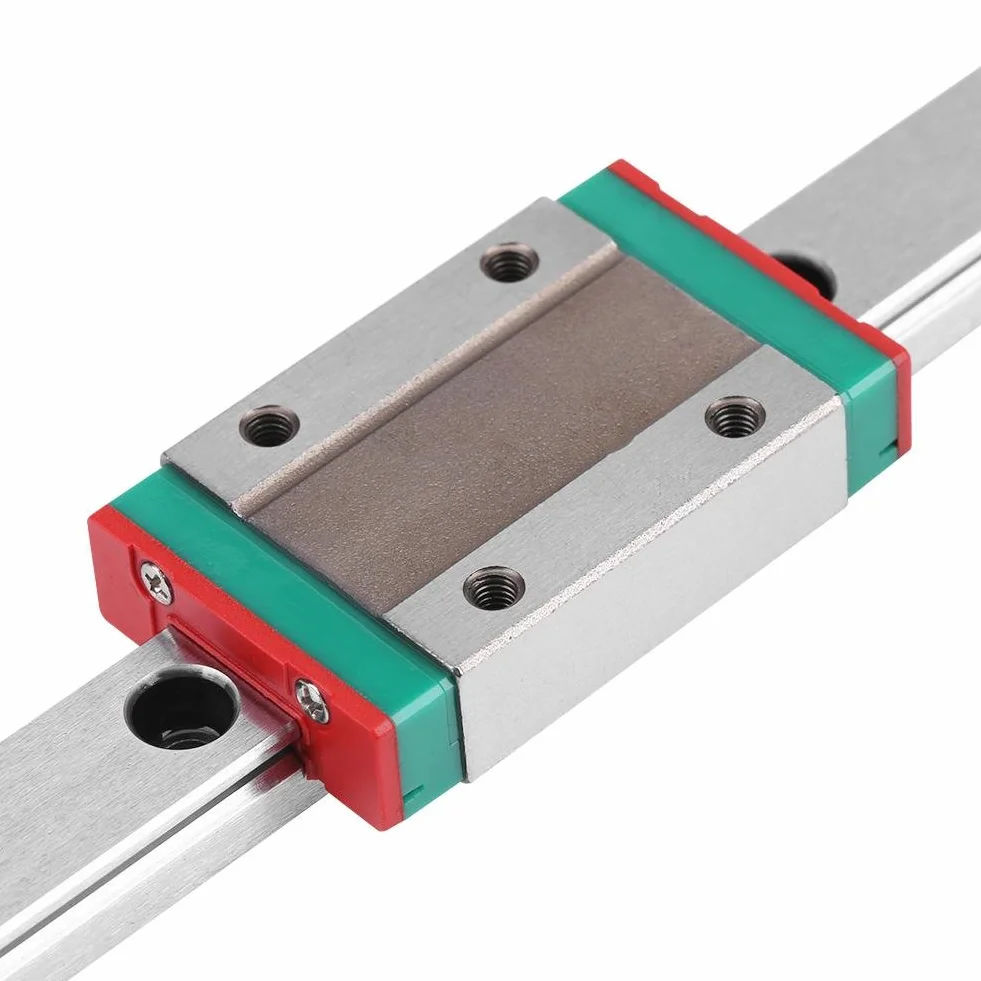 3D Máquina CNC Guía de Carril Lineal Diapositivas de Deslizamiento Lineal Riel con Carro de Bloqueo para Impresora (400mm)