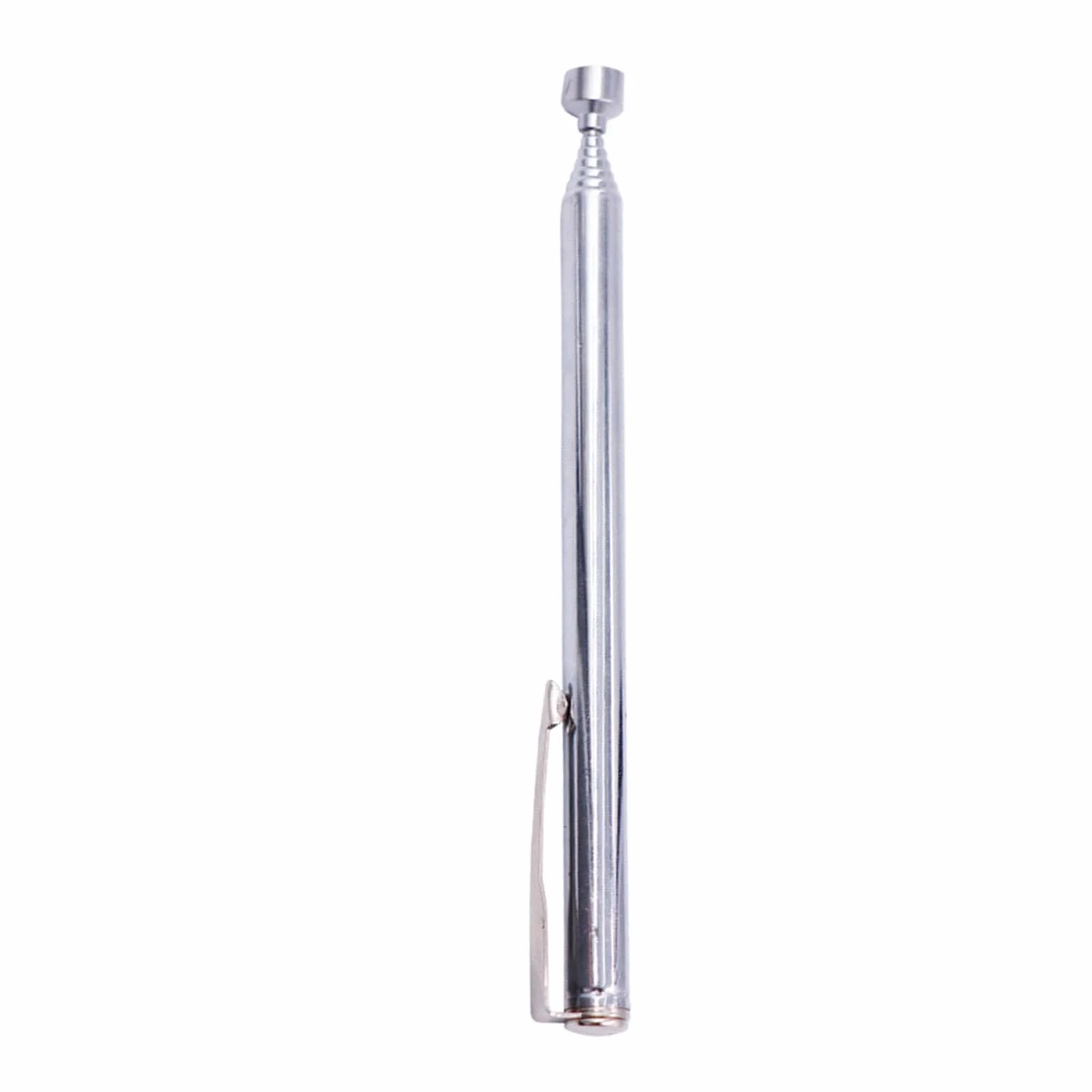 Herramienta de Recogida Magnética, Potente Varilla de Succión de Metal, Herramienta de Recogida con Imán, Herramienta de Recogida Telescópica Magnética para Construcción de Mantenimiento(Plata)