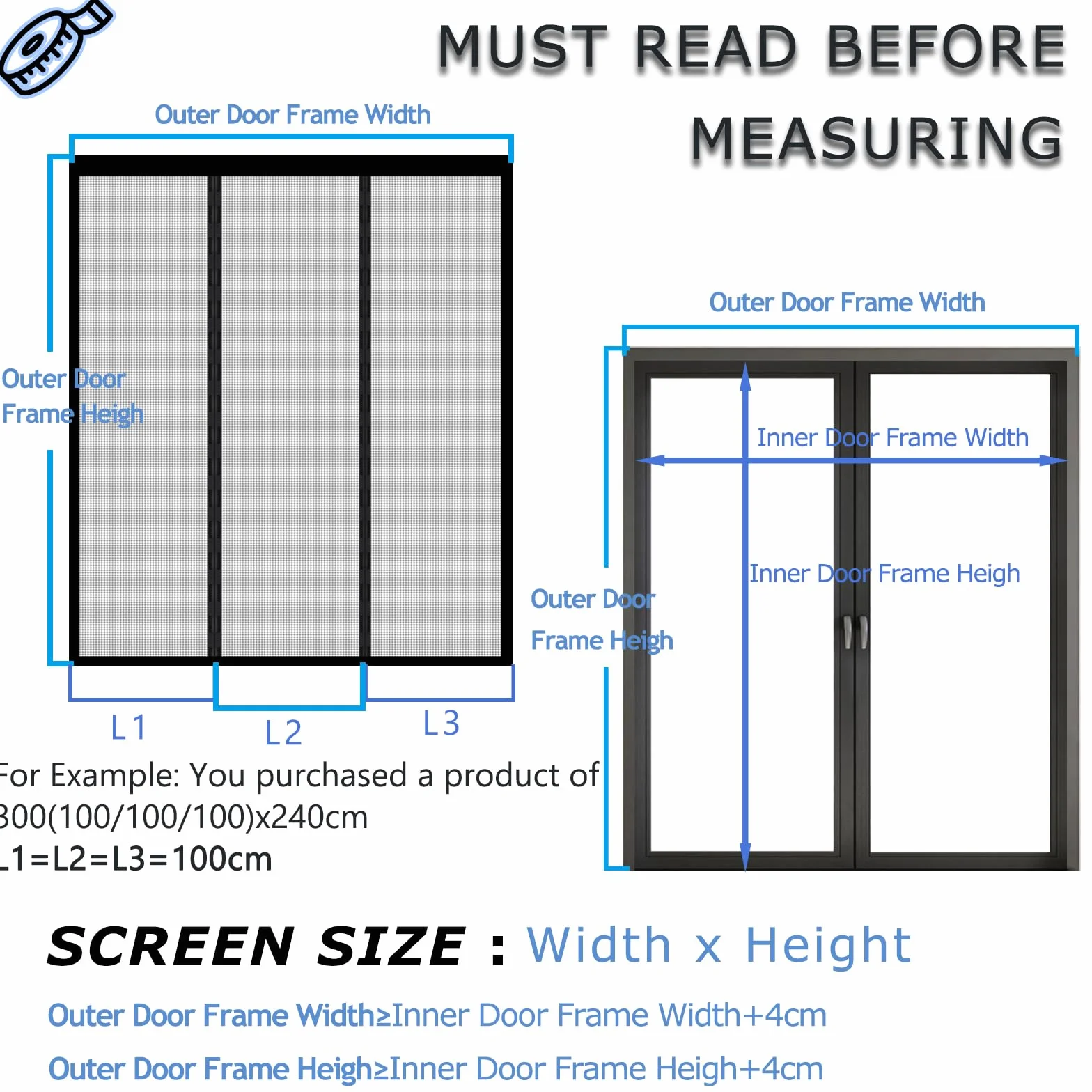 Mosquitera Puerta Magnética Hecha a Medida – Cortina Mosquitera Personalizable para Puertas Exteriores, Balcones y Terrazas – Cierre Automático por Imanes – Protección Total contra Insectos