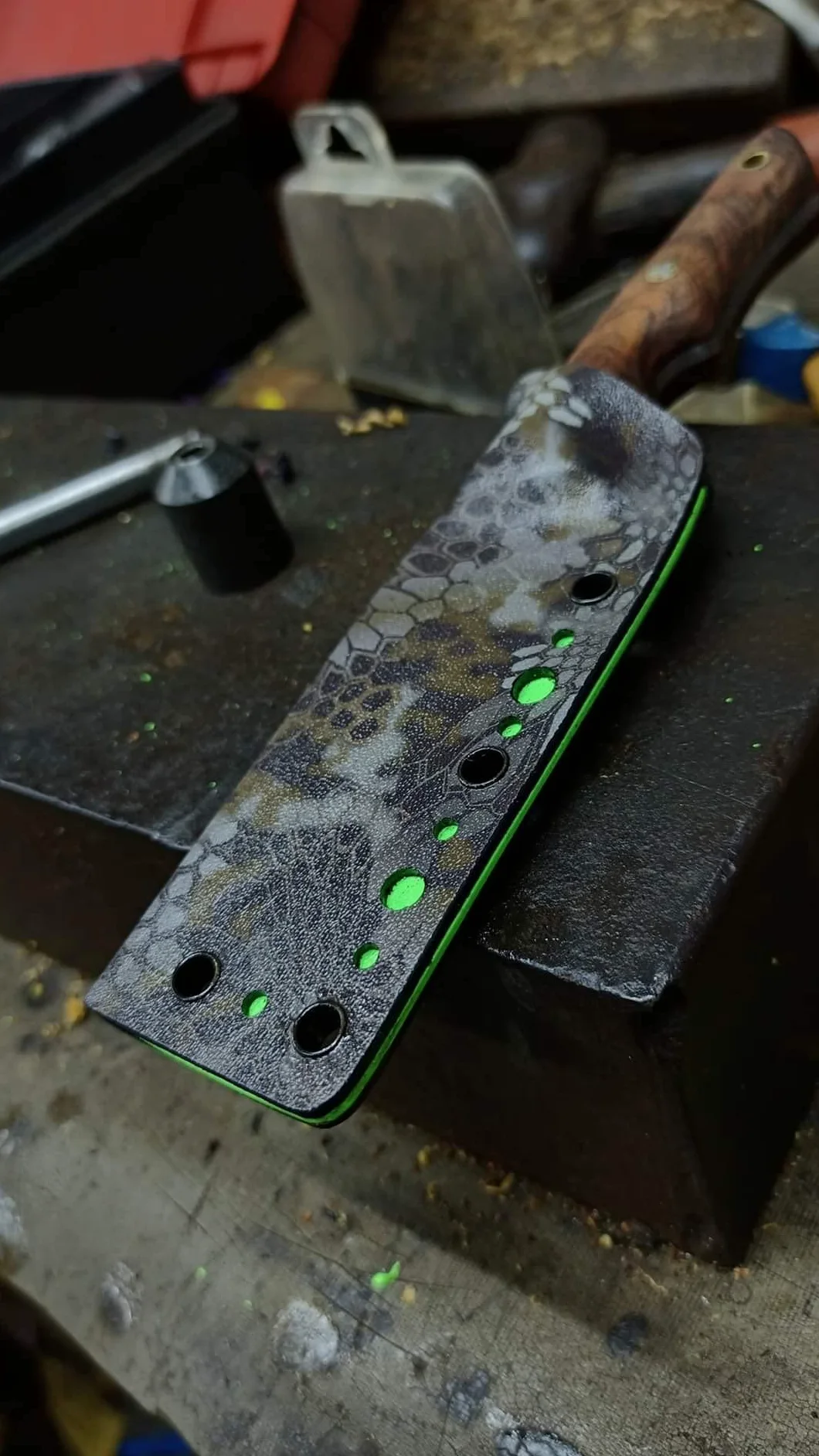 KYDEX - Juego de Hojas de Termoformado con Infusión de Camuflaje para Hacer Fundas de Knvies(11.8 x 11.8 x 0.06 pulgadas, selva)