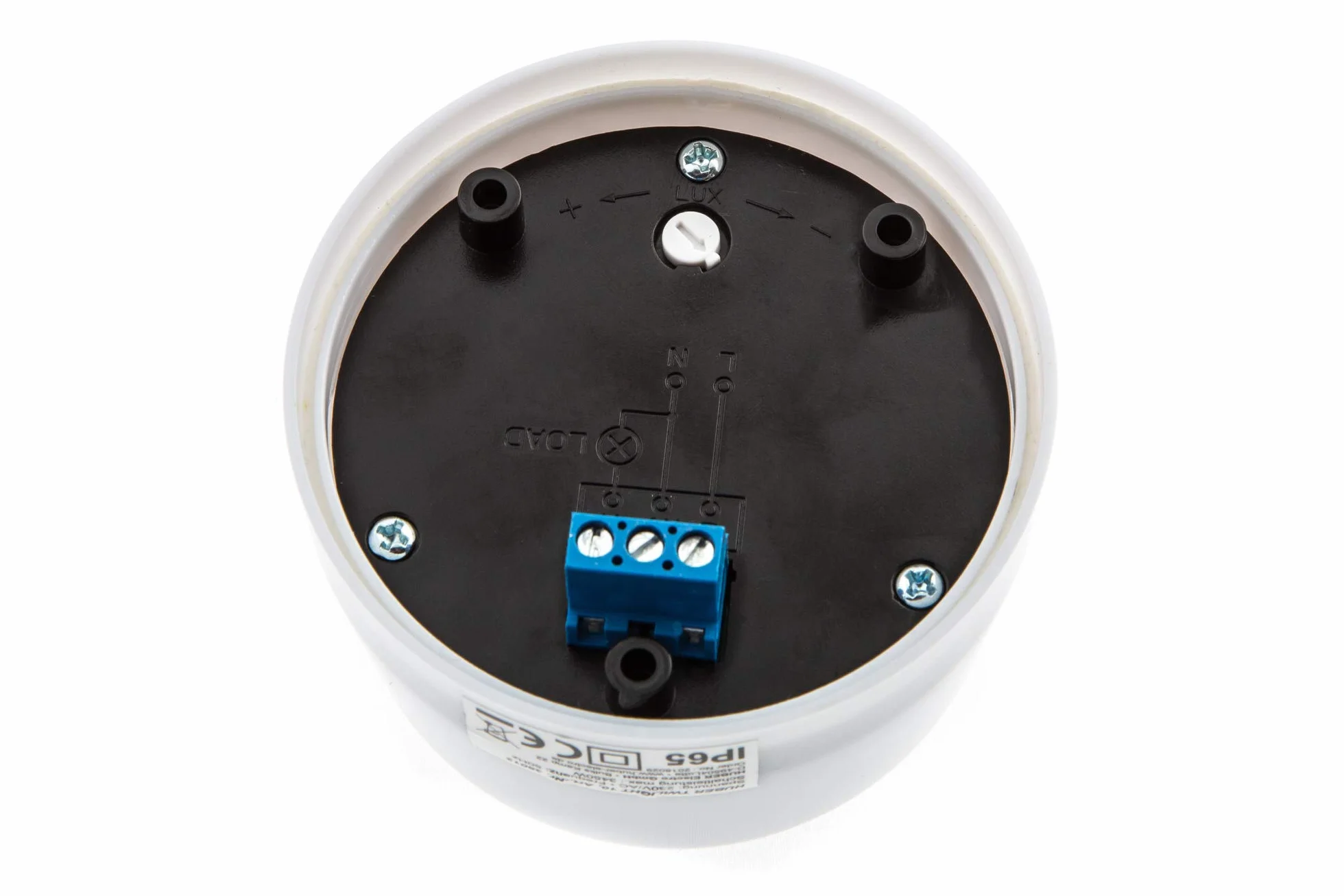 HUBER Twilight 10 Interruptor crepuscular para Exteriores, Sensor crepuscular Ajustable [5-50 Lux], protección IP65 I Interruptor crepuscular de Superficie 230V, 2 entradas de Cable
