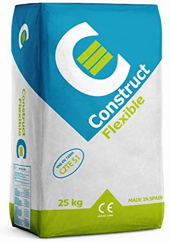SACO CEMENTO COLA BLANCA PORCELANICA FLEXIBLE C2 TE S1 25 KG