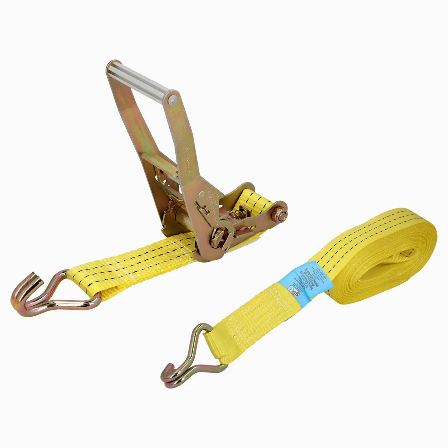 Wolfpack Linea Profesional Cinta De Amarre con Ratchet 12 Metros x 50 mm. Trinquete Metalico Automatico, Cincha, Eslinga Mercancia, Correa Sujeción