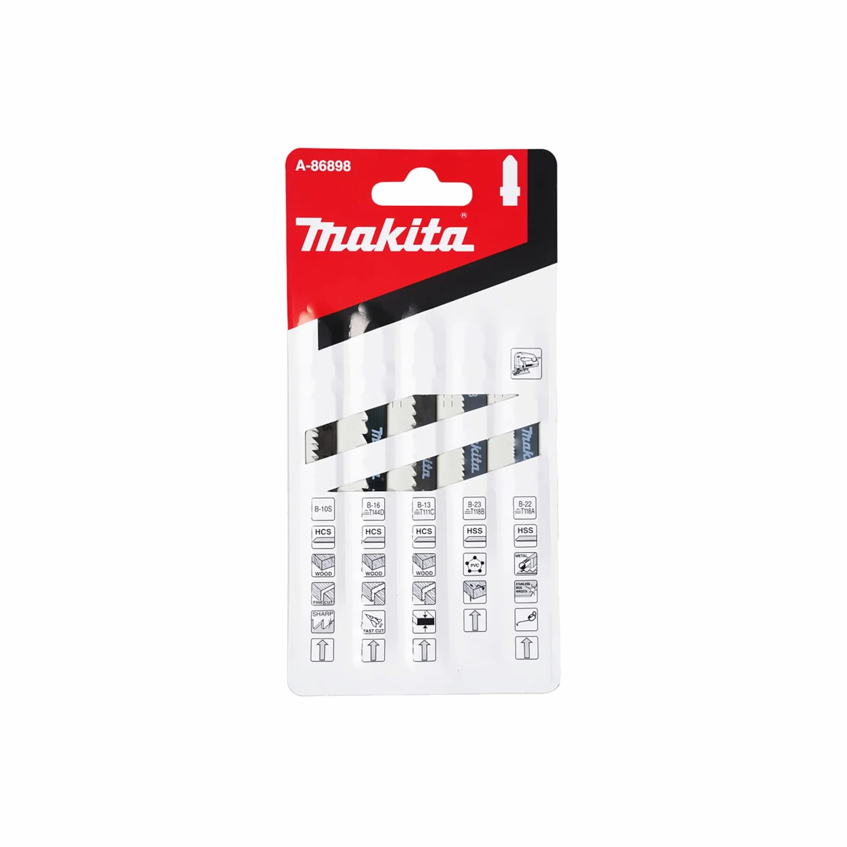 Makita Juego de hojas de sierra de calar A-86898 B10S B13 B16 B22 B23