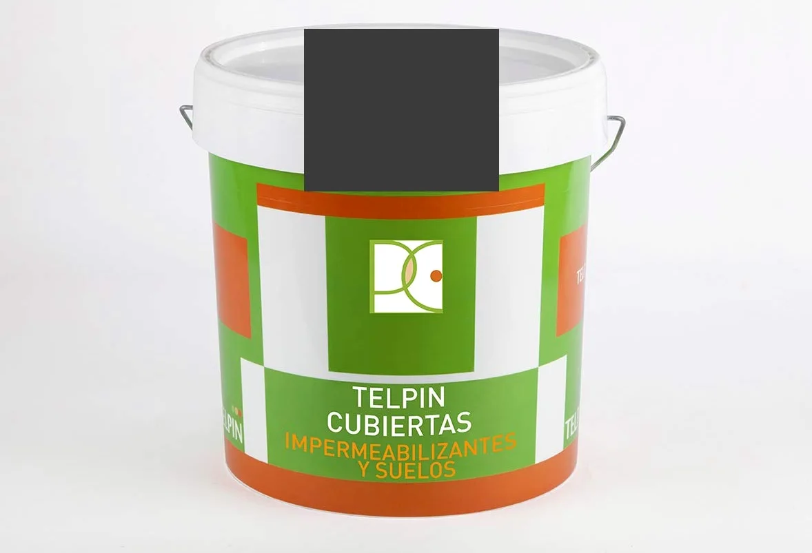 PINTURA DE CAUCHO ACRILICO IMPERMEABILIZANTE (4 LTS., NEGRO)