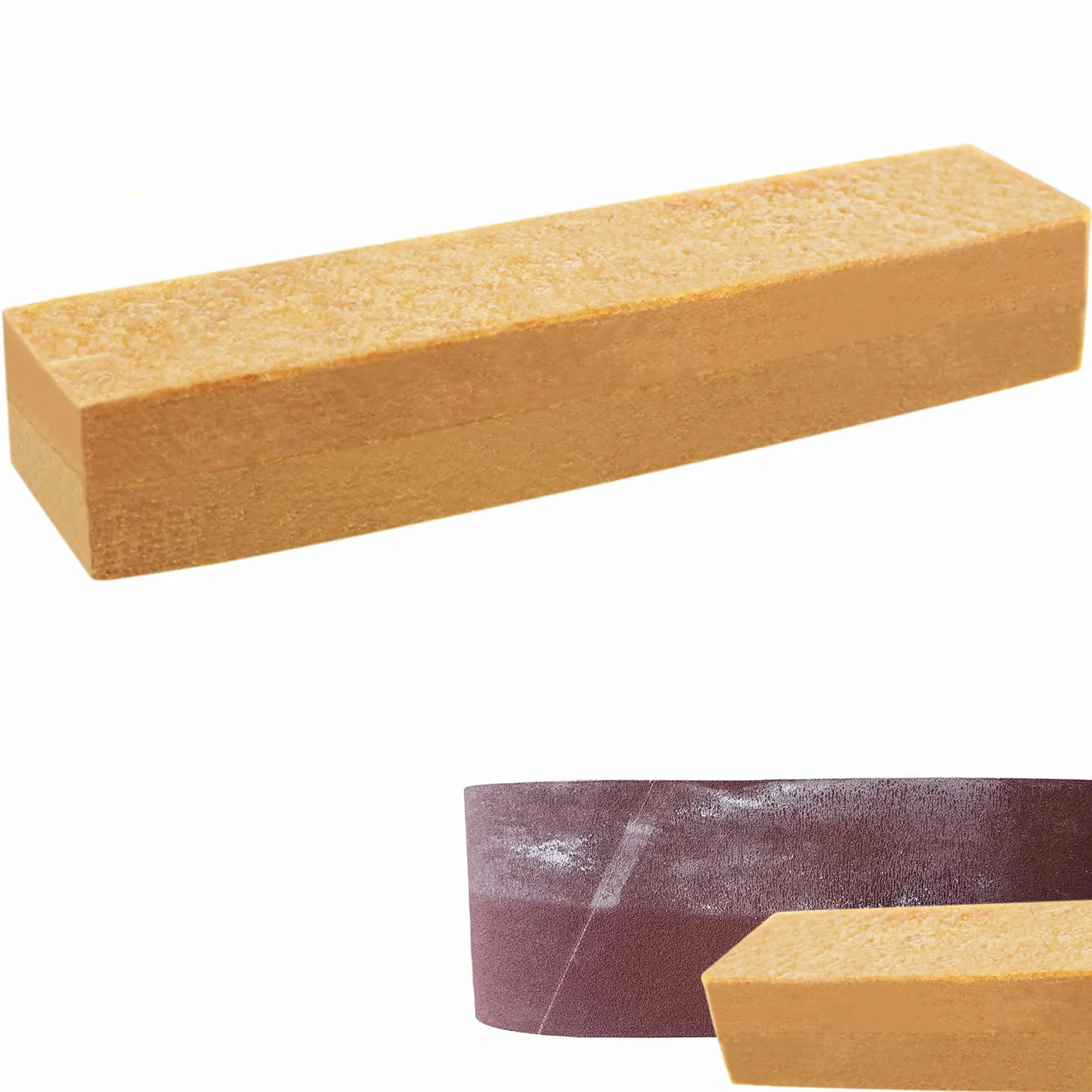 Papel de Lija Cleaning Block Borrador Limpiador - Prolonga La Vida útil de La Cinta de Lija - Bloque Para Bandas de Lija y Discos Abrasivos (20 × 4 × 4 cm)