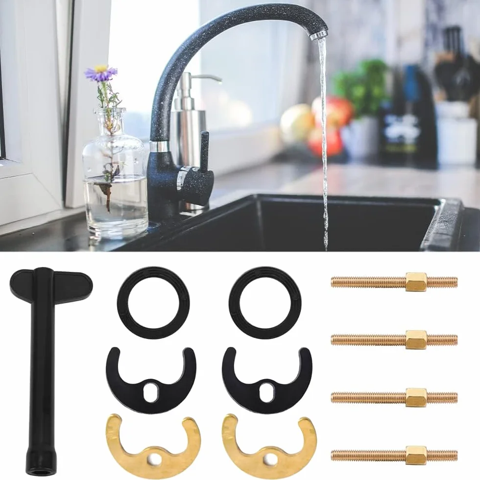 20 piezas de accesorios de reparación de grifo, llave M10 monobloc, kit de fijación de grifo monobloc, soporte de cocina, piezas de reparación de fregadero para cocina, baño, lavabo