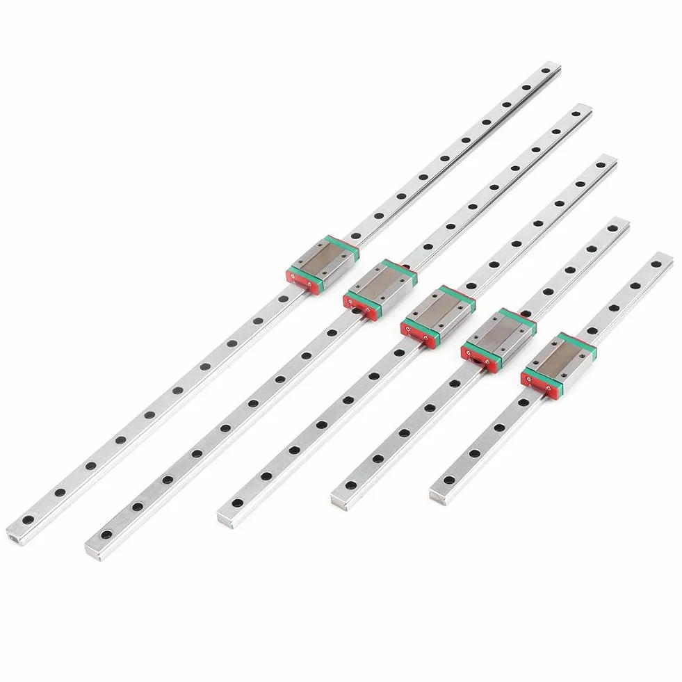 3D Máquina CNC Guía de Carril Lineal Diapositivas de Deslizamiento Lineal Riel con Carro de Bloqueo para Impresora (400mm)