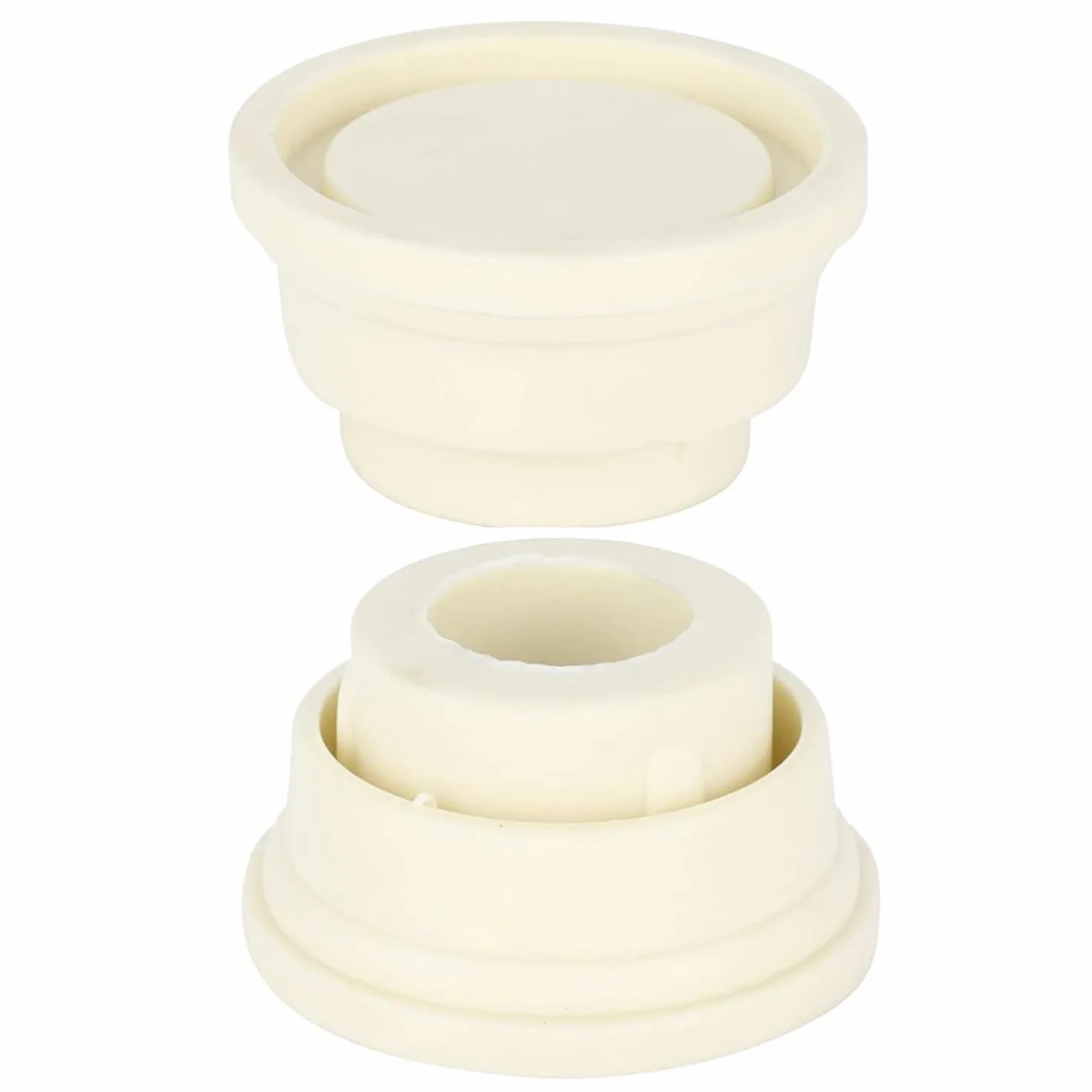 Tope de Seguridad para Escalera de Piscina,2 Piezas Suministros para Piscinas Parachoques de Escalera Blancos para Escaleras de Piscina Tapón de Goma para escaleras de Piscina