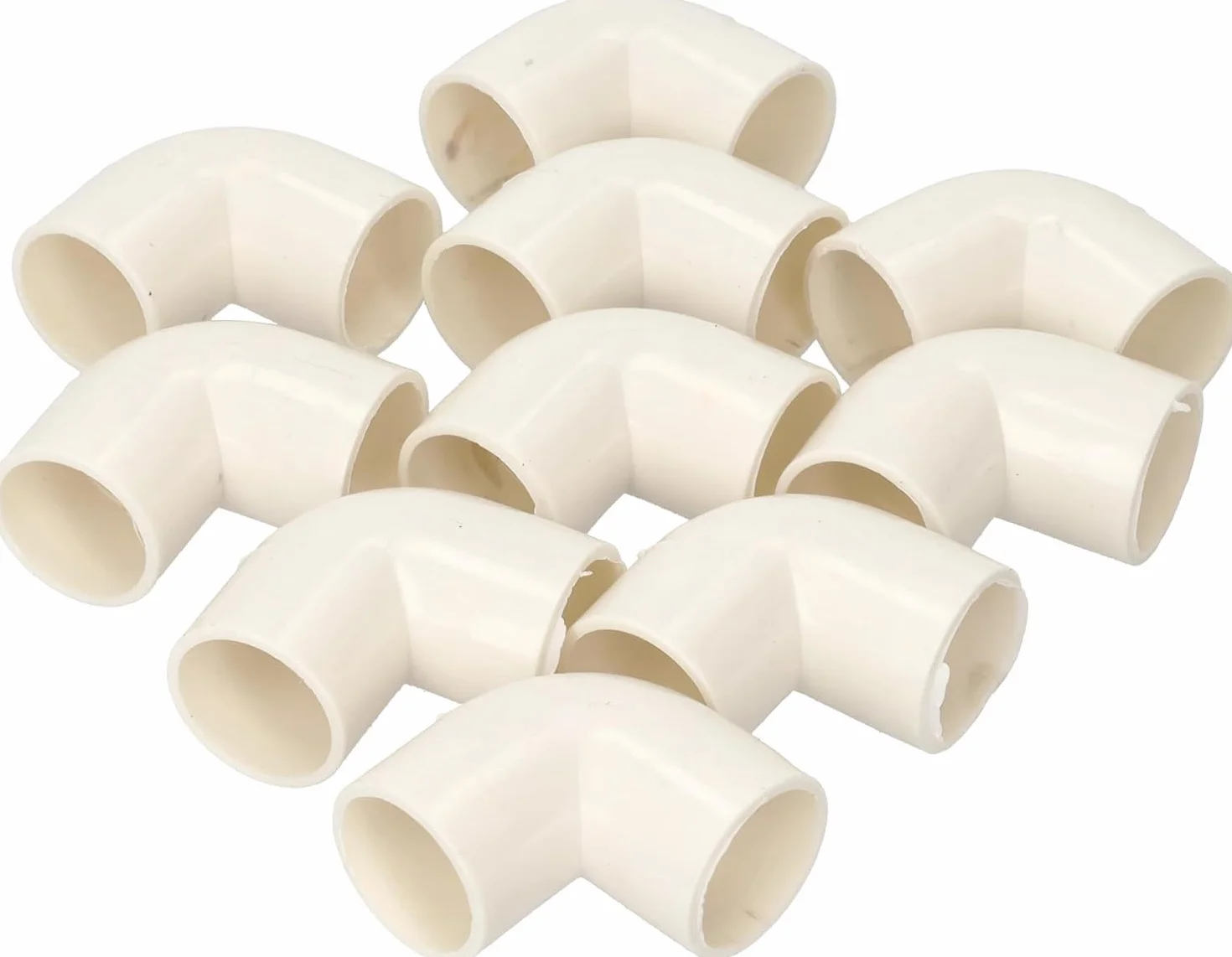 Jandei - Pack 10 uds. Tubo para Cables PVC Rígido Blanco Longitud 1 Metro. Diámetro 16 mm. Funda de Cable con Grapas de Sujección, Codo 90 Grados,Manguitos y Curvas de Empalme.
