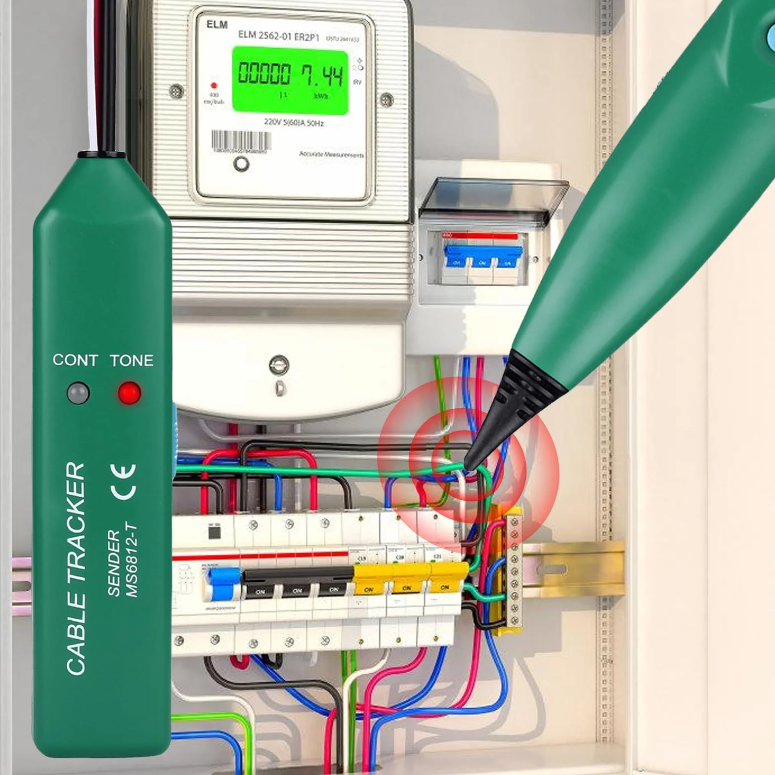 Buscador de cables para cable de rotura, dispositivo de búsqueda: buscador de cables, buscador de cables, rastreador de cables para comprobador de cables de red, paso del circuito de prueba