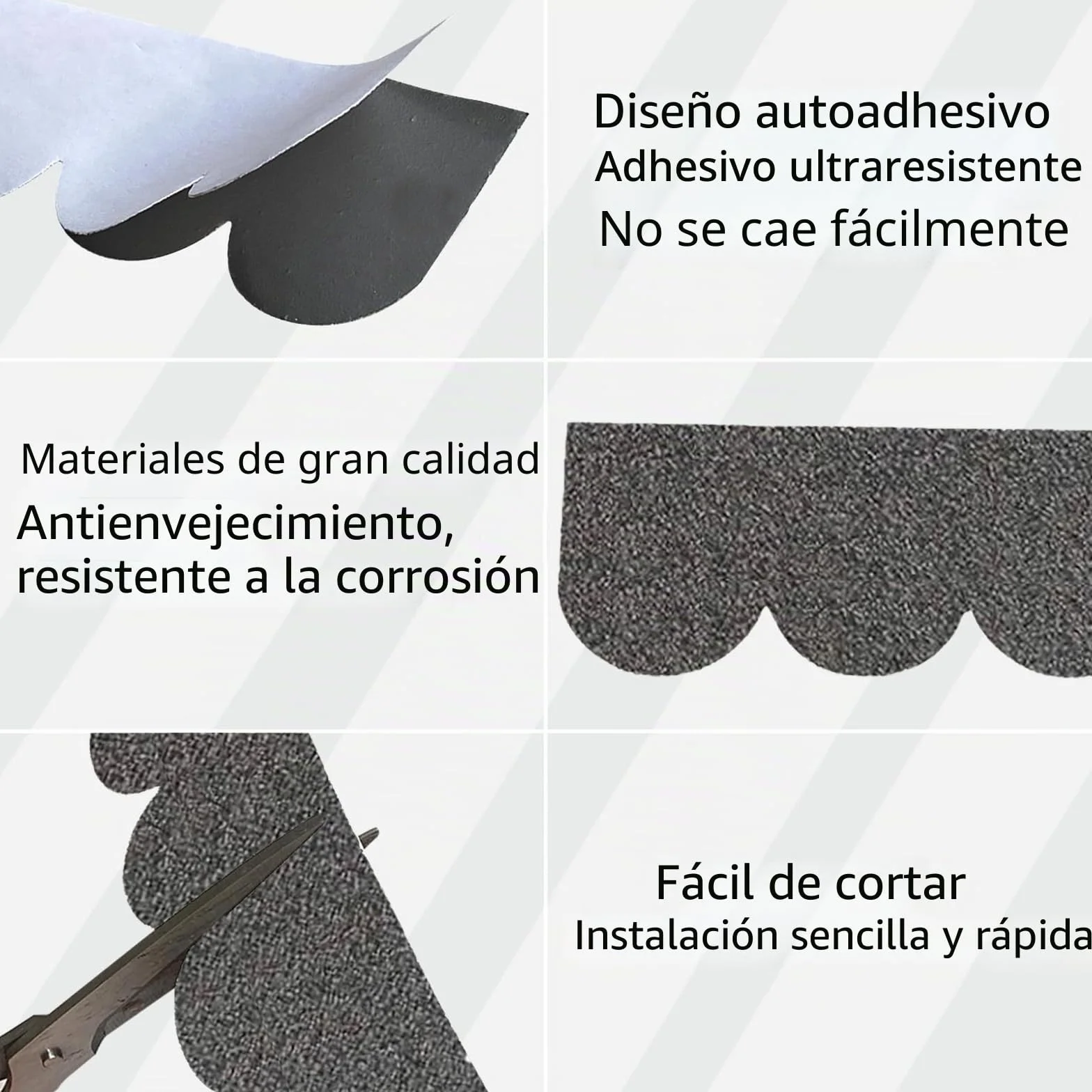 Lote de 53 tejas de cartón asfáltico adhesivas - Mini tejas de tejado para cobertizo de jardín - Tejas asfálticas para nido de pájaros - Techo de buzón