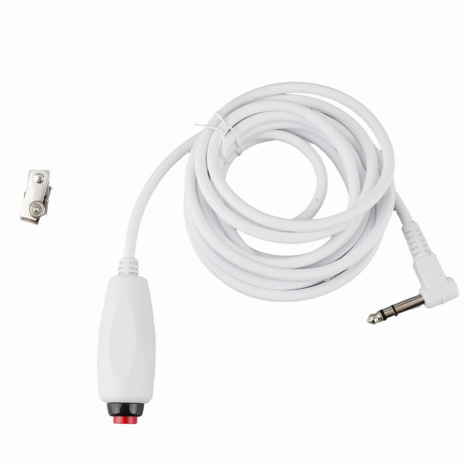 Cable de Llamada de Enfermera con Botón Pulsador, Interfaz Universal de 6,35 mm, 9,8 Pies con Clip para Estación de Enfermería