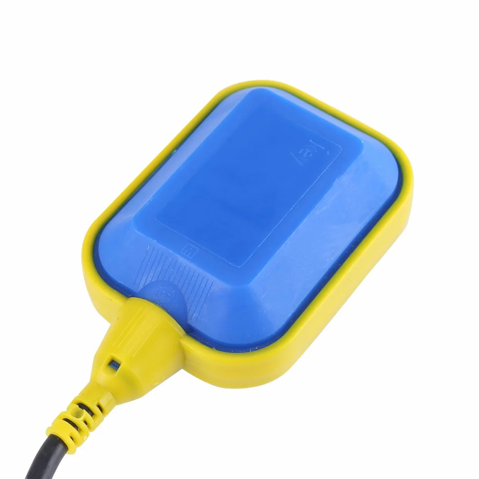Interruptor de Flotador para Control de Nivel de Agua con Cable Sensor Regulador Líquido para Bomba Rectangular Flotante(2m)