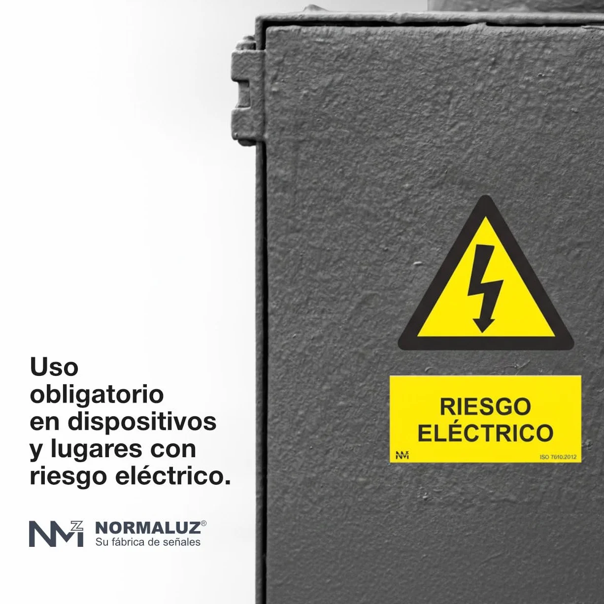 Normaluz RD35607 - Señal Adhesiva Riesgo Eléctrico Adhesivo de Vinilo 15 x 20 cm, Amarillo