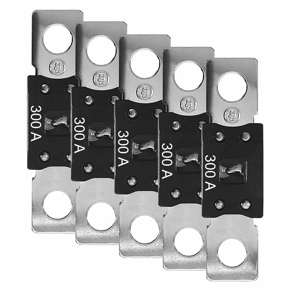 Offgridtec Juego de 5 fusibles Mega-Fuse 300 A 32 V
