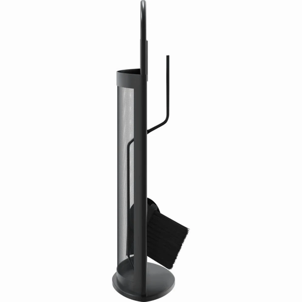 Juego de Herramientas para Chimenea de 5 Piezas, 23 x 15 x 66 cm, Acero, Casa y jardín Accesorios para hornos de leña y chimeneas Herramientas para chimeneas, Negro, 3.42kg