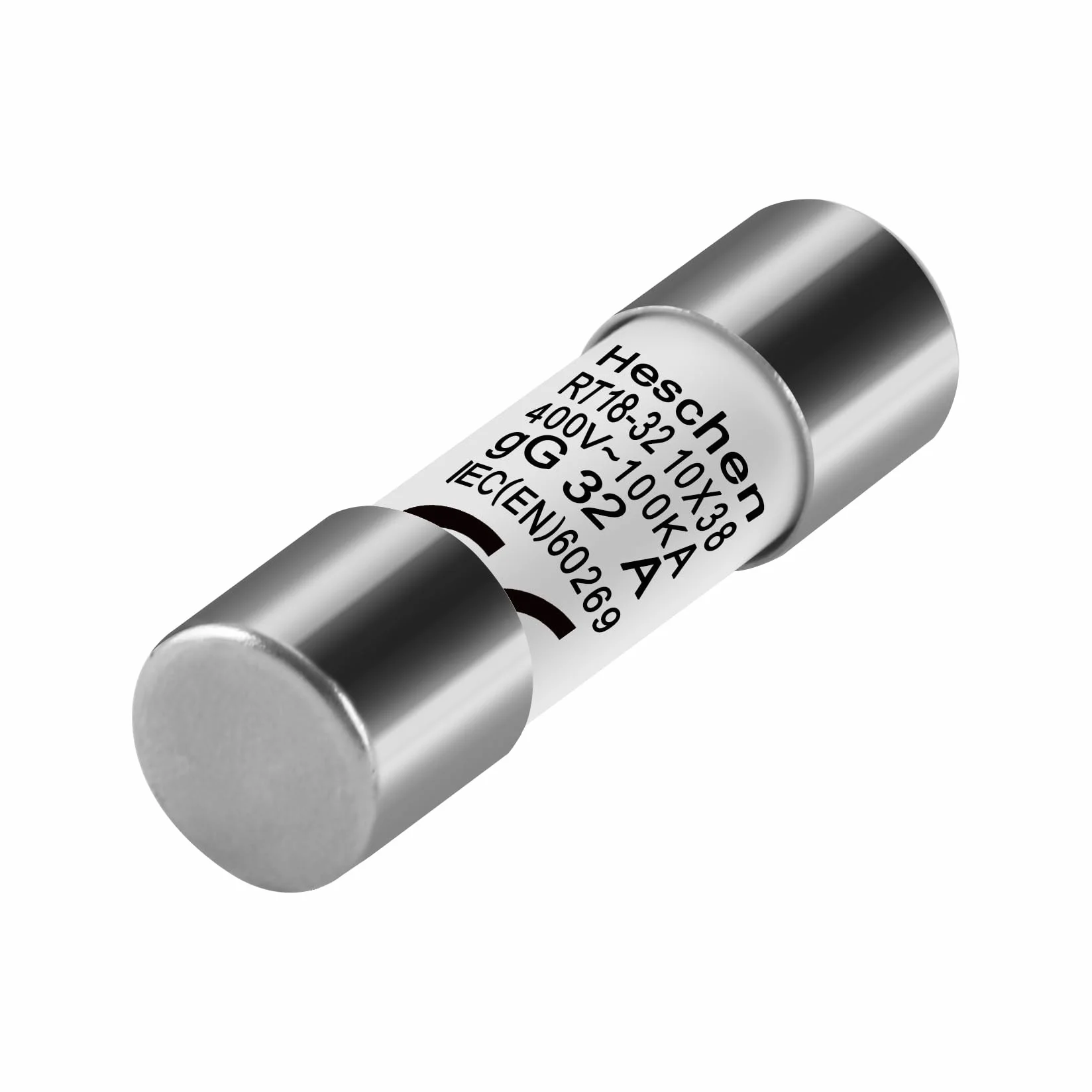Fusible cilíndrico de cerámica RT18-32 (RO15) 10 x 38 mm 32A 400V CE paquete 10 unidades