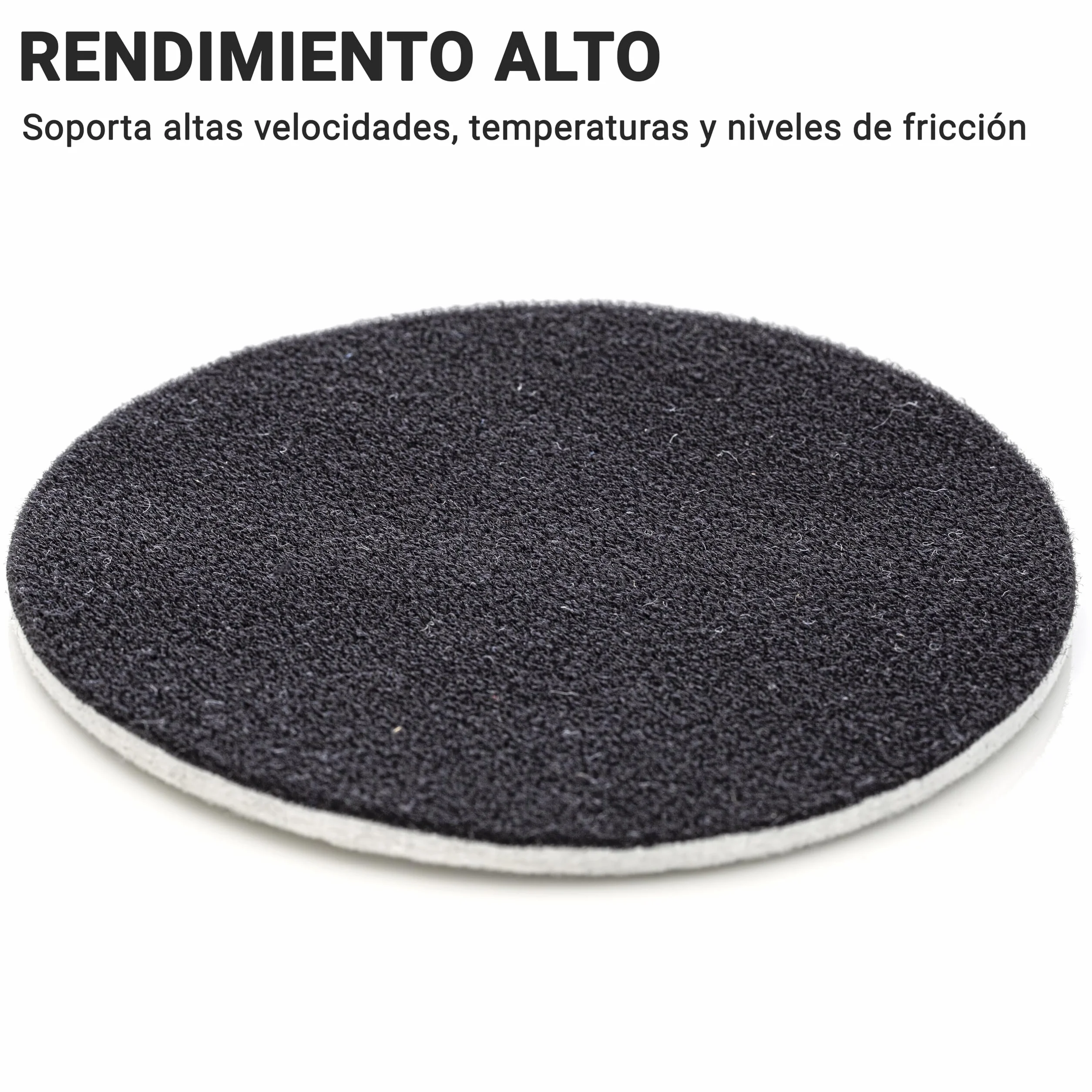 Glass polish - 5 pulgadas (125 mm) de terciopelo respaldo de la almohadilla de fieltro para pulir (paquete de 5 discos) un agarre adicional para el pulido de vidrio, plástico, metal, mármol
