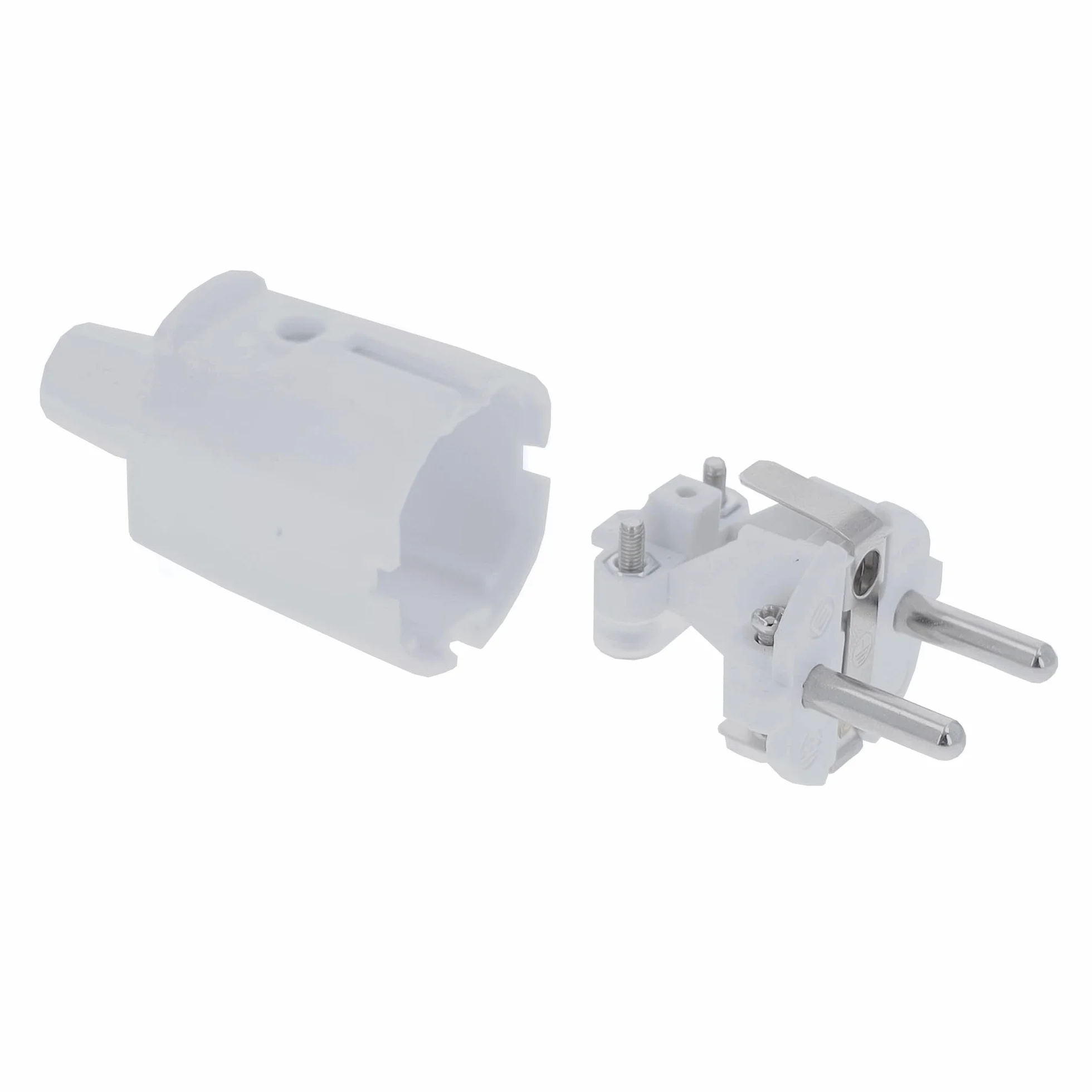 Schwabe 62221 Enchufe de PVC Blanco Doble Contacto 230 V
