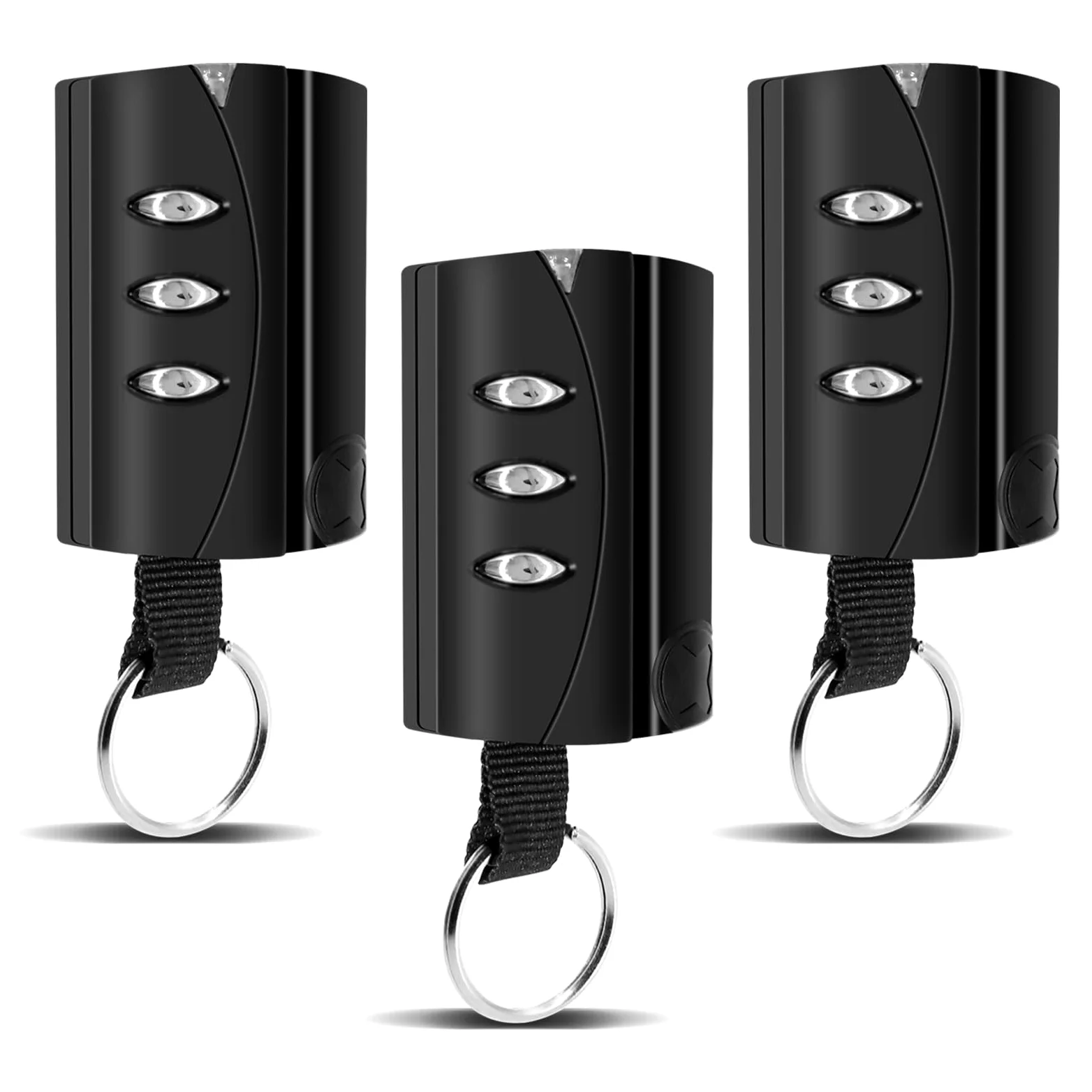 3PCS Mando Puerta Garaje 433.92 MHz, Mandos Puertas Automáticas Clonador Compatible con PUJOL Vario Black, Mars y Ocean, Mando Garaje Universal 3 Canales Fácil de Programar