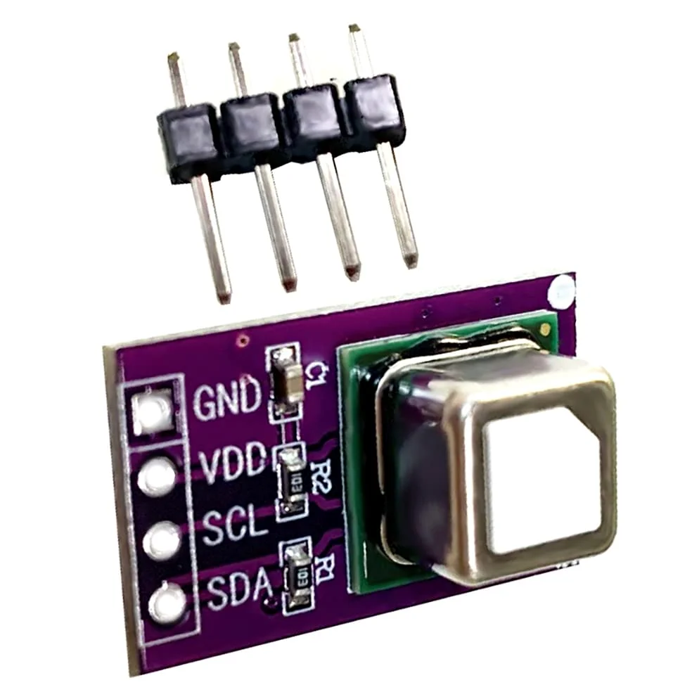 Jevina Módulo de sensor de gas SCD40 detecta temperatura de dióxido de carbono y humedad 2 en 1 sensor