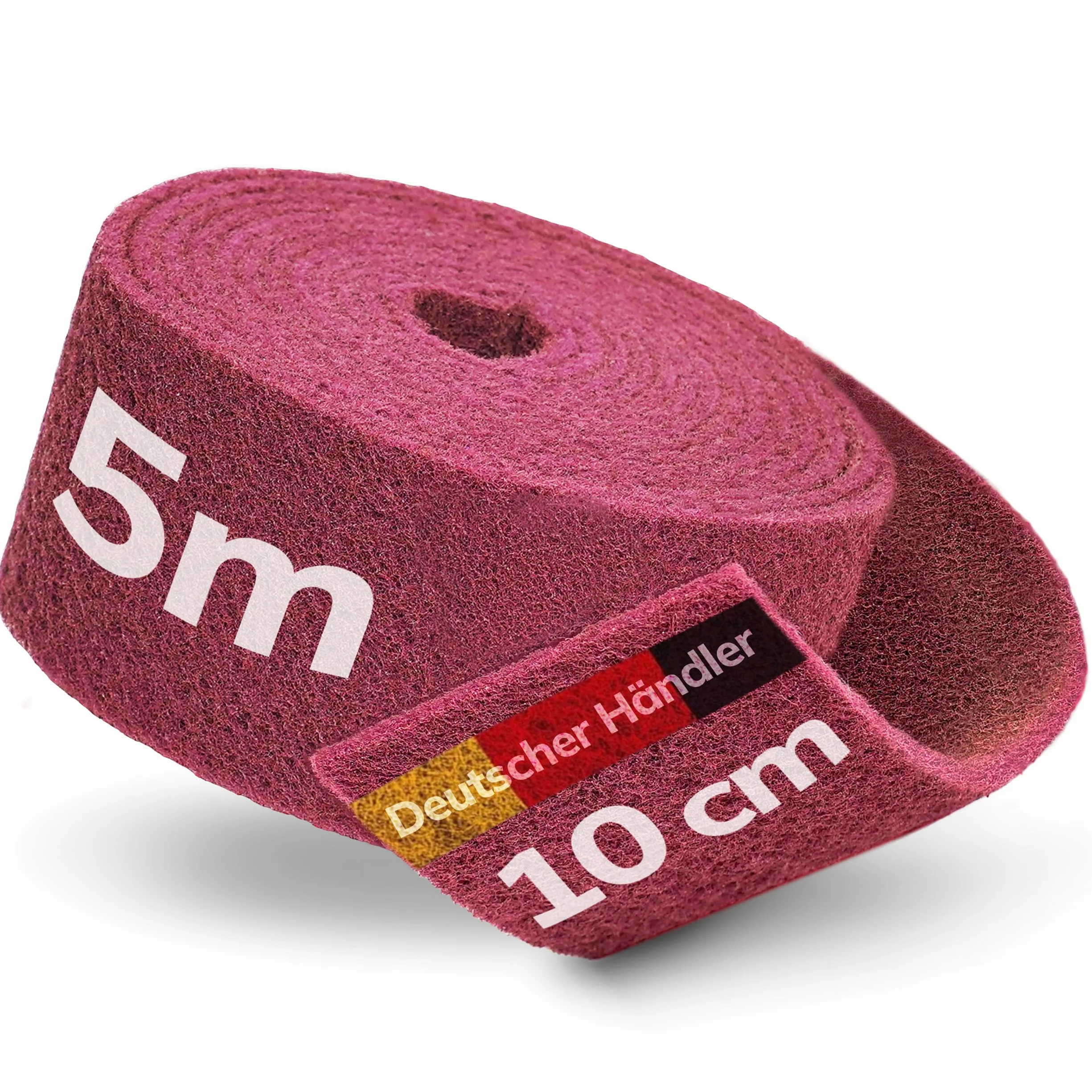 Phorin® 5 m × 100 mm de vellón abrasivo grano 240. La esponja abrasiva es extremadamente resistente y duradera, ideal para pintura, madera, metal, acero inoxidable, etc.