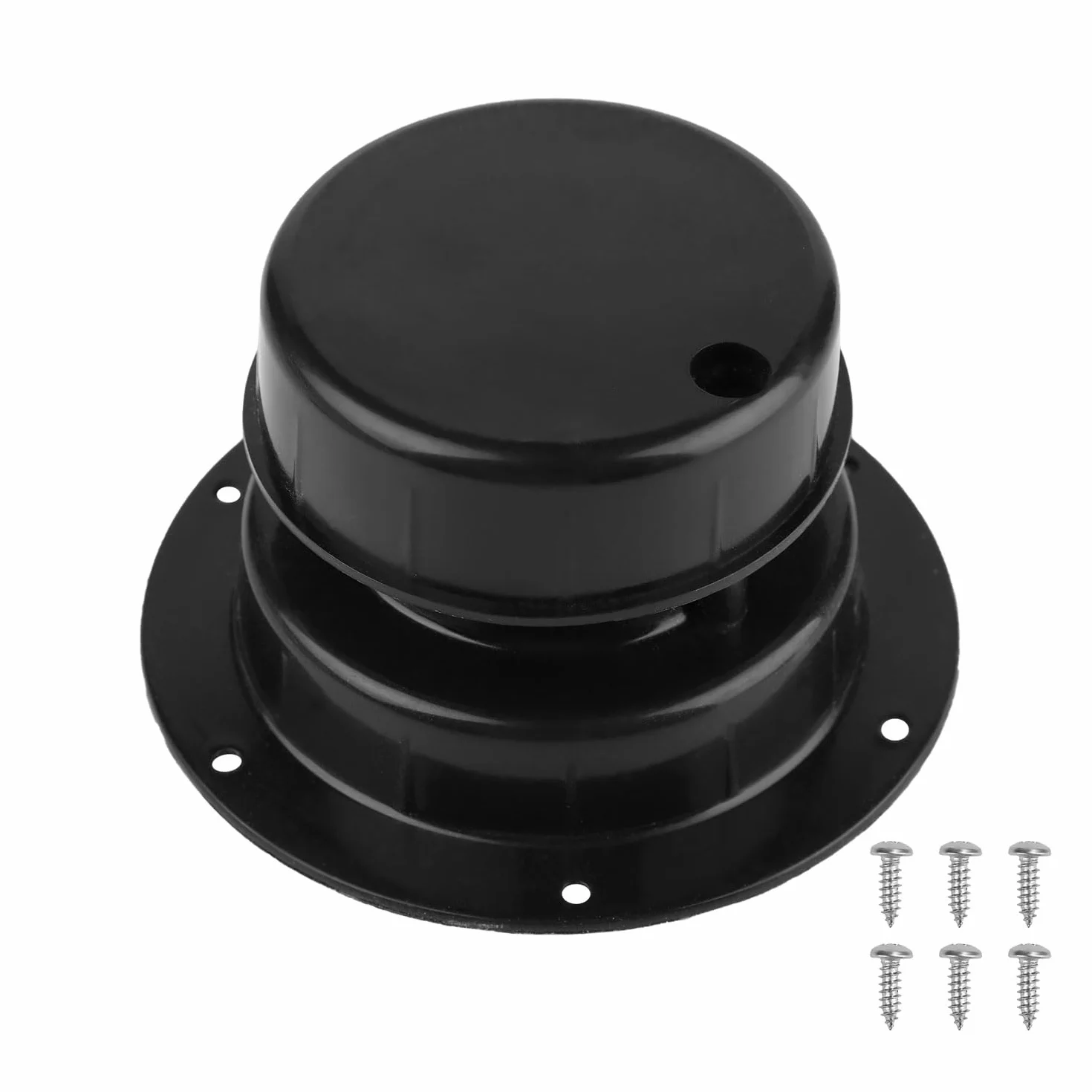 NQEUEPN Cubierta de Ventilación de Techo para RV, Plástico Tapa de Ventilación Techo Caravana Reemplazo para RV Remolque Autocaravana Kit se Adapta a Tuberías de 2,54 a 6cm (Negro)