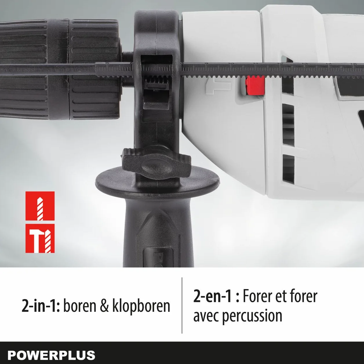 Taladro Percutor Eléctrico con cable Powerplus POWC10200 600w