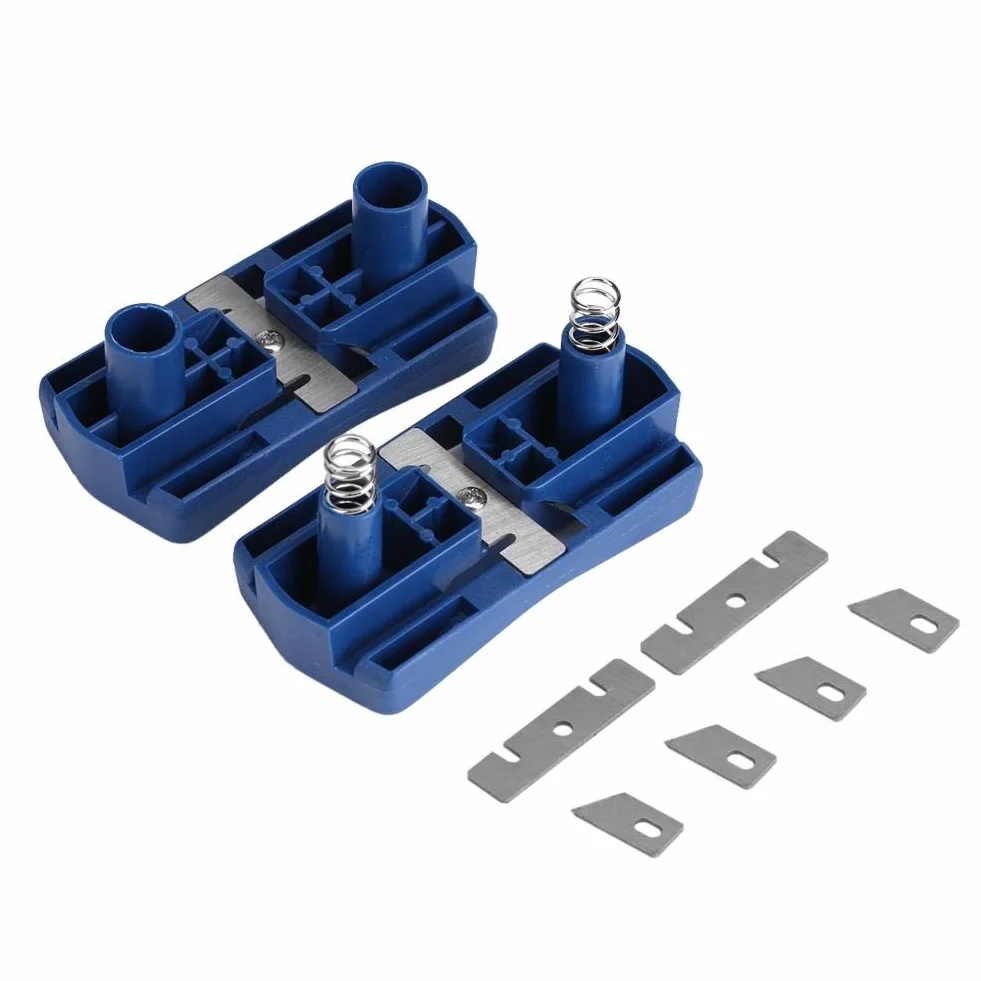 Máquina de bandas de borde de PVC, dispositivo de recorte manual, herramienta de carpintería de 2 bordes