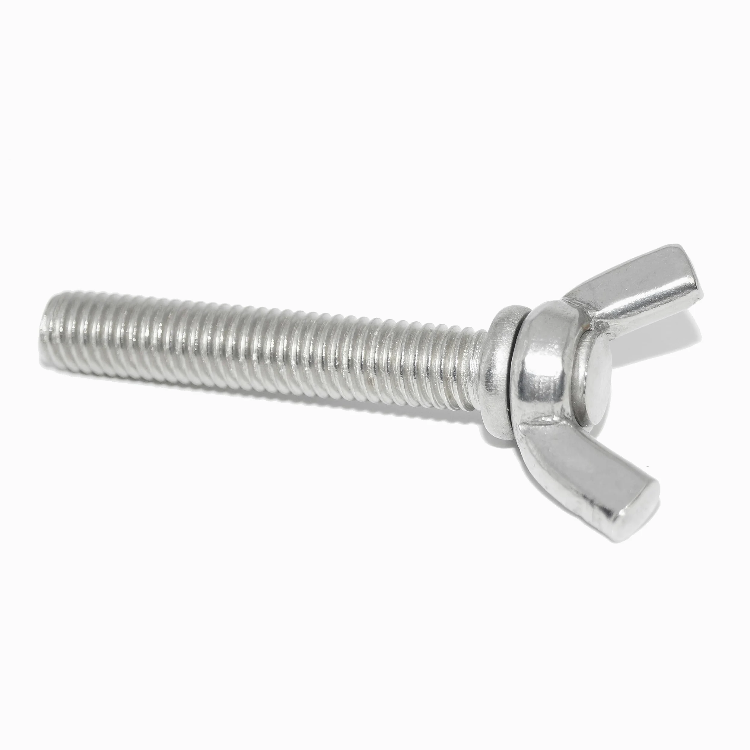 Tornillos de mariposa M3 x 30, 15 unidades, A2, acero inoxidable, según DIN 318, similar a DIN 316 AF, forma americana, forma cuadrada