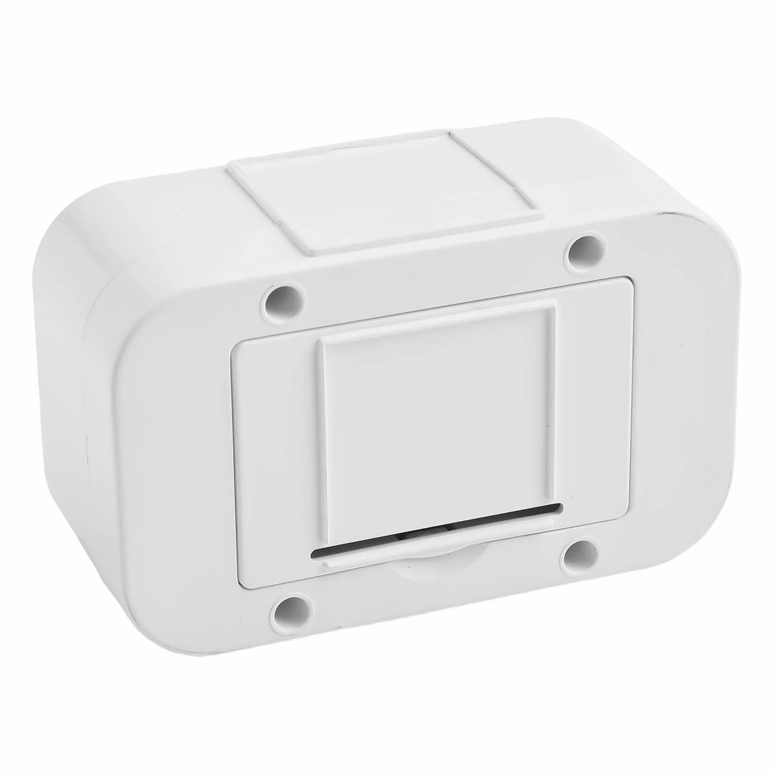 Welcomer Sensor de puerta con aviso de voz, alerta magnética ajustable, grabación de audio personalizada, blanco y negro