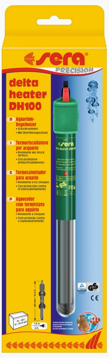 sera Delta Heater - Termocalentador Resistente a los Golpes, con diseño Especialmente Delgado y con protección contra el sobrecalentamiento