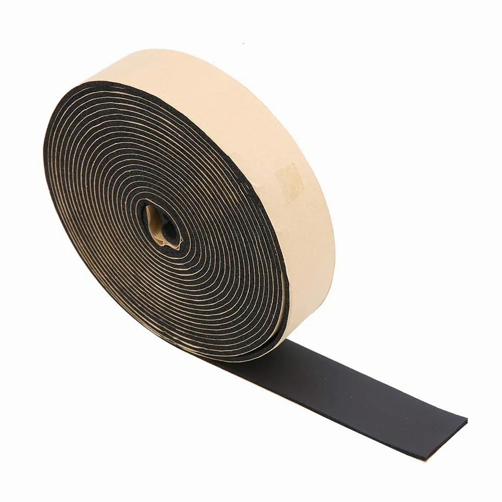 Cinta de Espuma, for Accesorios de Hardware Cinta Adhesiva de una Cara DIY Cinta de Sellado de Espuma autoadhesiva Cinta de Tira de Esponja for Aire Acondicionado, Armario, Armario