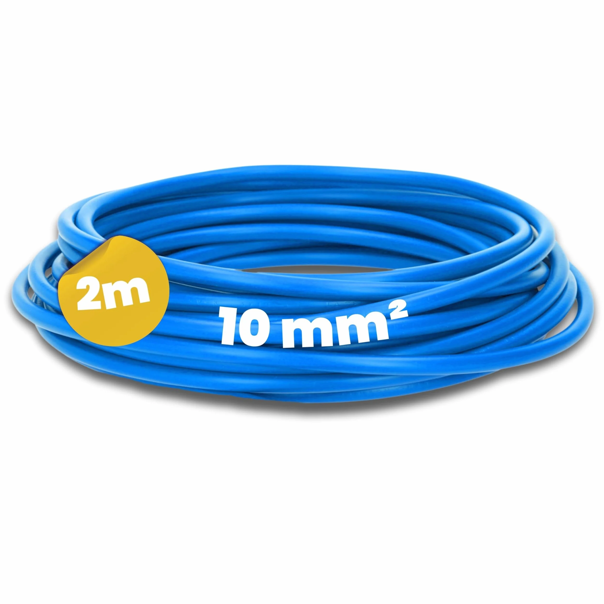 Kalitec 2 metros H07V-K 10 mm² azul cable flexible 10 mm² cableado hostil cable para armario eléctrico