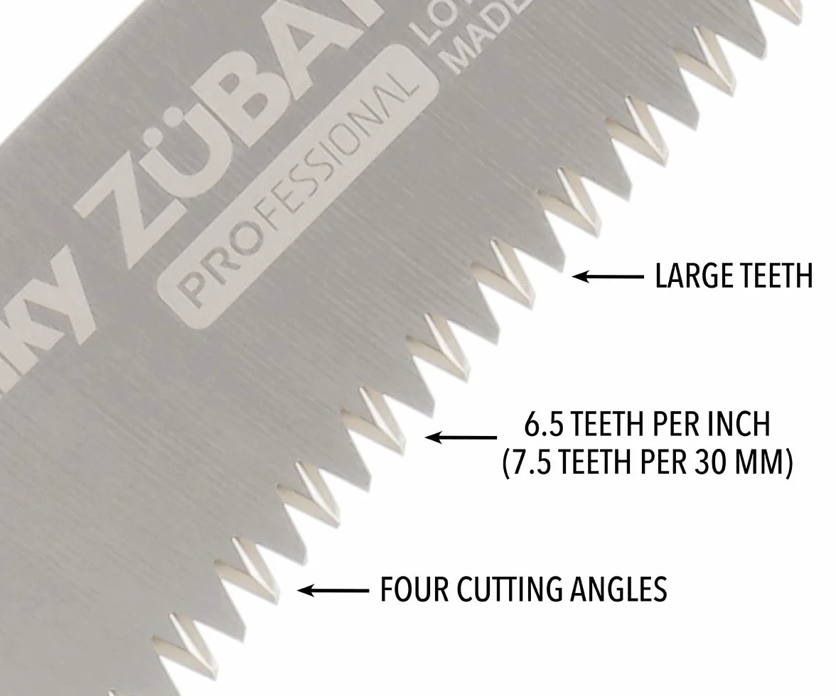 Silky Zubat Professional 300 Serrucho de Mano Hoja Curvada 300 mm 7.5 Dientes