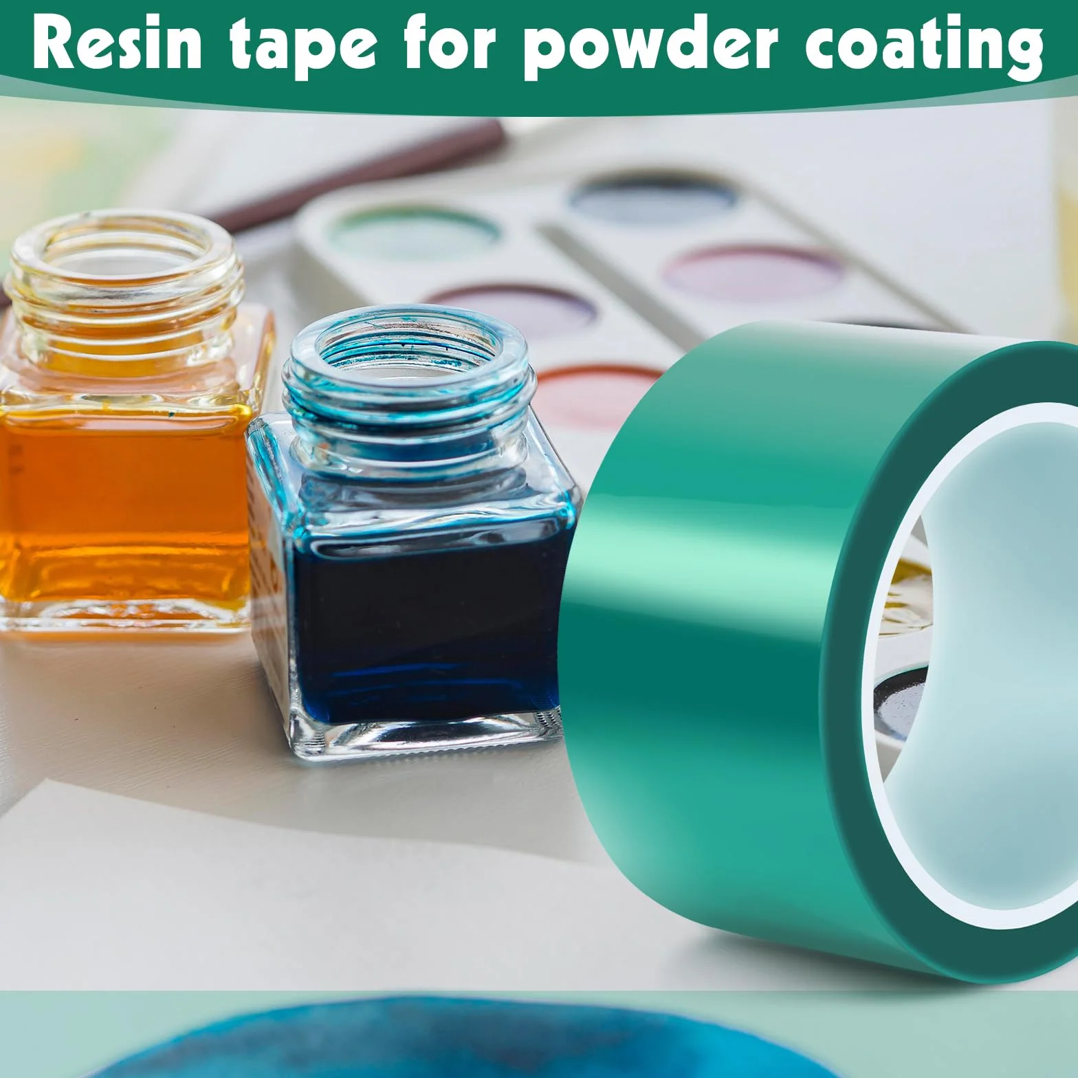 Cinta adhesiva de resina epoxi, 50 mm x 33 m, resistente al calor, cinta epoxi para tablas de río, pintura en aerosol, soldadura
