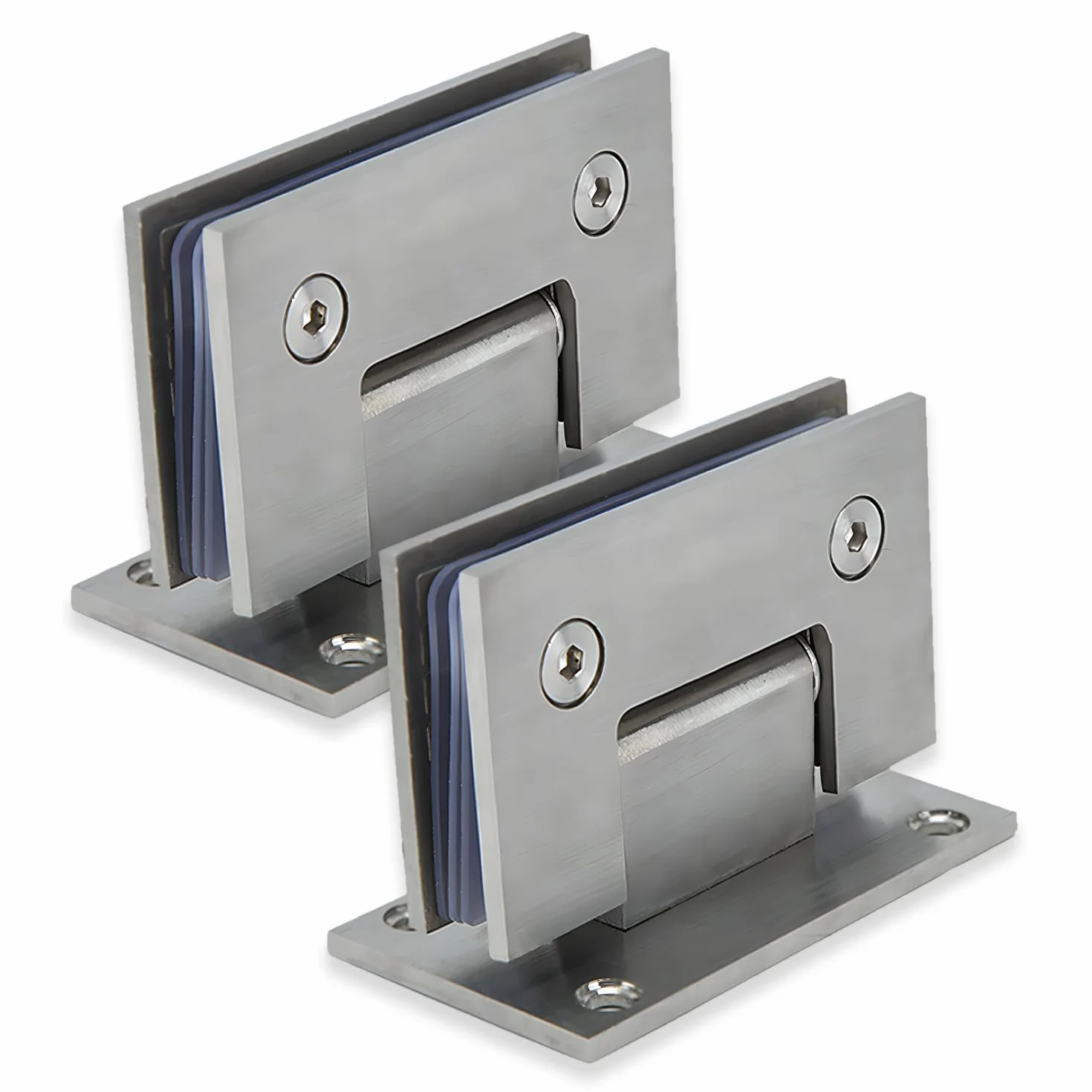 Bisagra para Puerta de Cristal, de Acero Inoxidable, 8-12 mm, Cristal Grueso de 90°, Clip de Baño de Acero Inoxidable, para Puertas de Cristal, Vitrinas, Puertas de Armario (2 unidades)