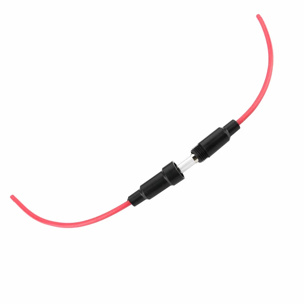 Gebildet 5x20mm AGC Inline Portafusibles 250V 20A 16 AWG Alambre con 150pcs Fusibles de Tubo de Vidrio Rápido Soplo