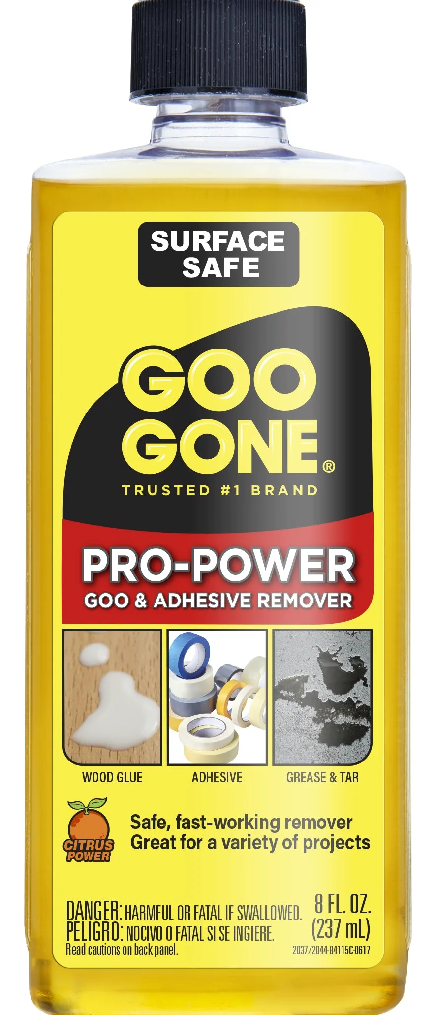 Goo Gone - Pro-Power - Limpiador eficaz, seguro para las superficies, sin olores agresivos. Se puede utilizar en herramientas y maquinaria. 236,6 ml