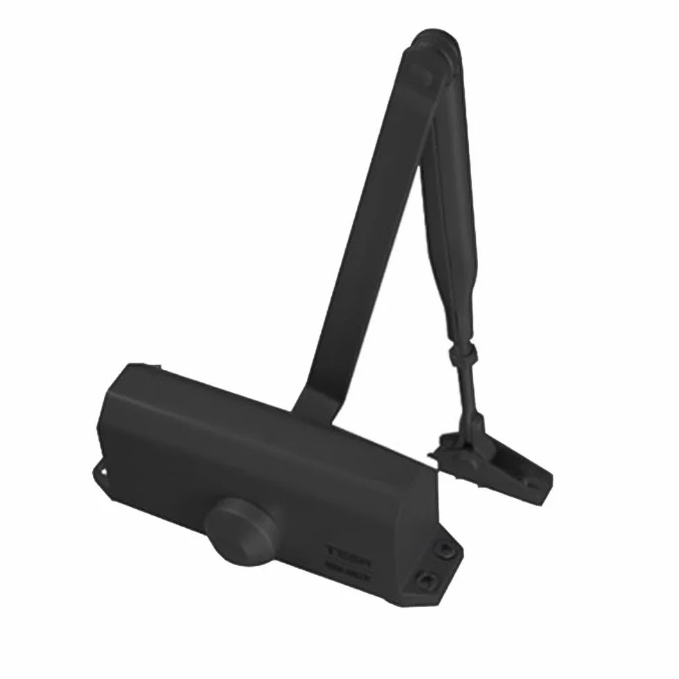 Tesa Assa Abloy DC110-9005 Cierrapuertas Brazo Articulado Para Puertas, Negro, Sin Retención