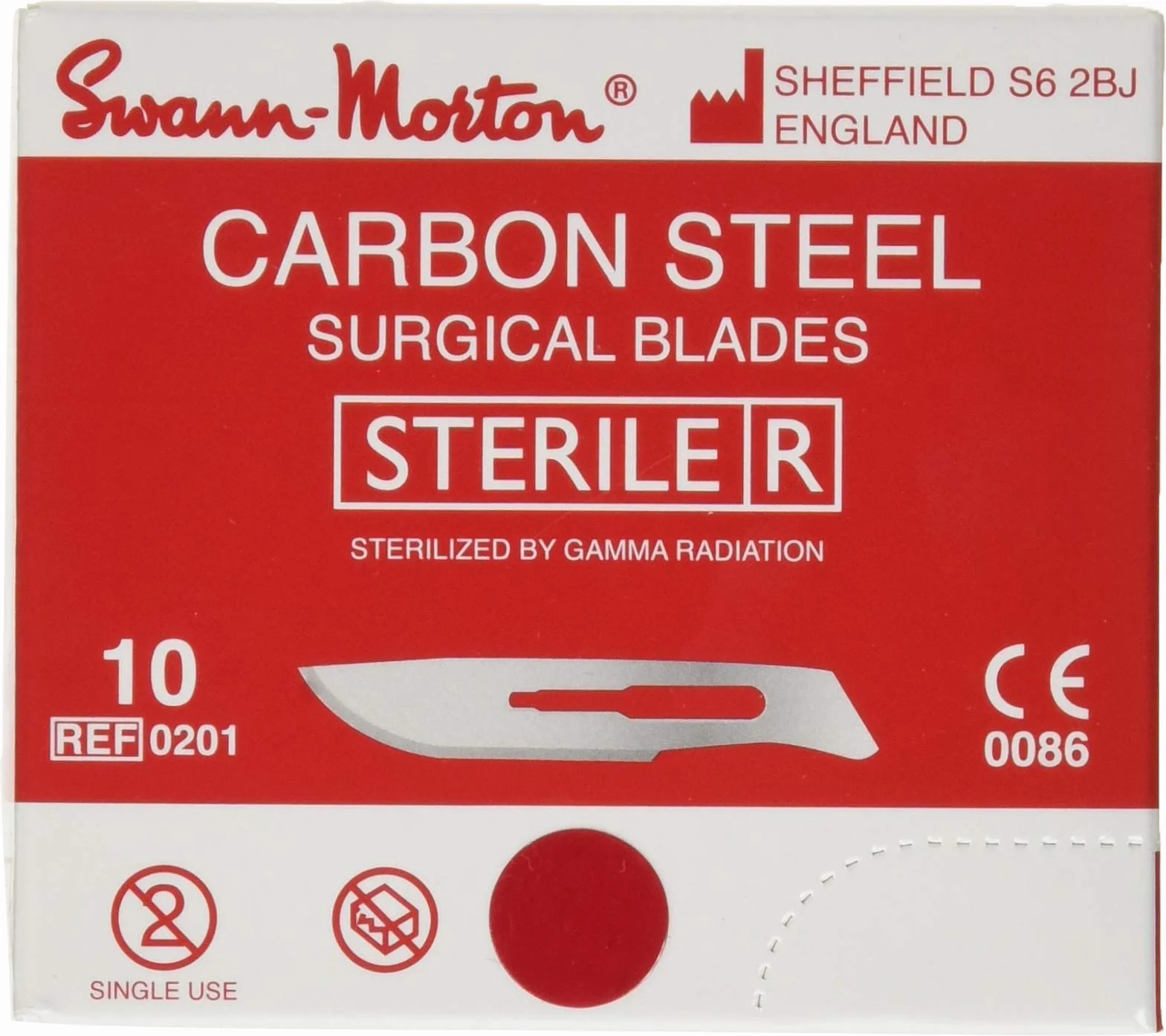 Swann-Morton – ST10 Caja de 100 hojas estériles n ° 10