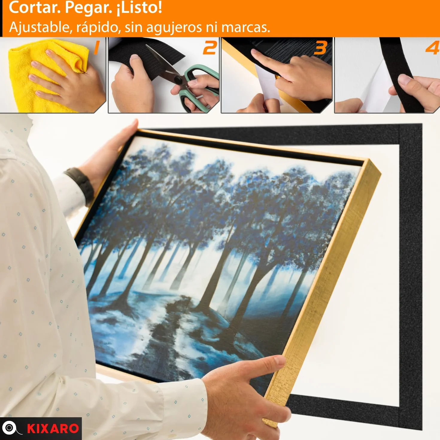 Cinta Gancho Doble Cara Negro Adhesivo Extra Fuerte Ancho 11cm X 2 M Adhesivo Fuerte para Tela Mosquiteras Alfombras Textil Sofa Ropa ✯GARANTÍA DE POR VIDA✯ Cinta Rollo Hook y Loop Tape Gancho y Lazo