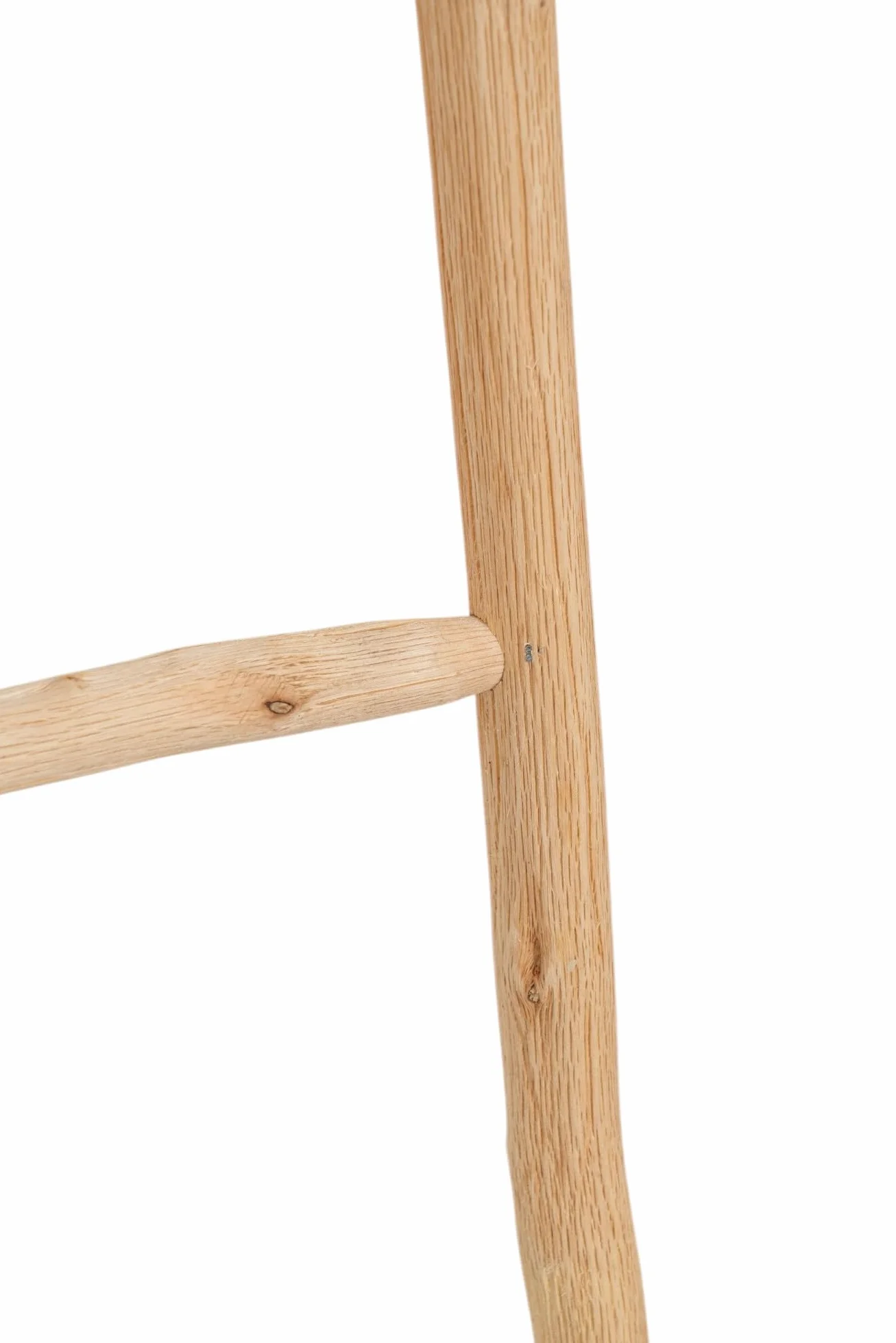Biscottini Escalera Decorativa de Madera Natural – Toallero, Portamantas, Decoración Rústica para Baño, Salón y Dormitorio